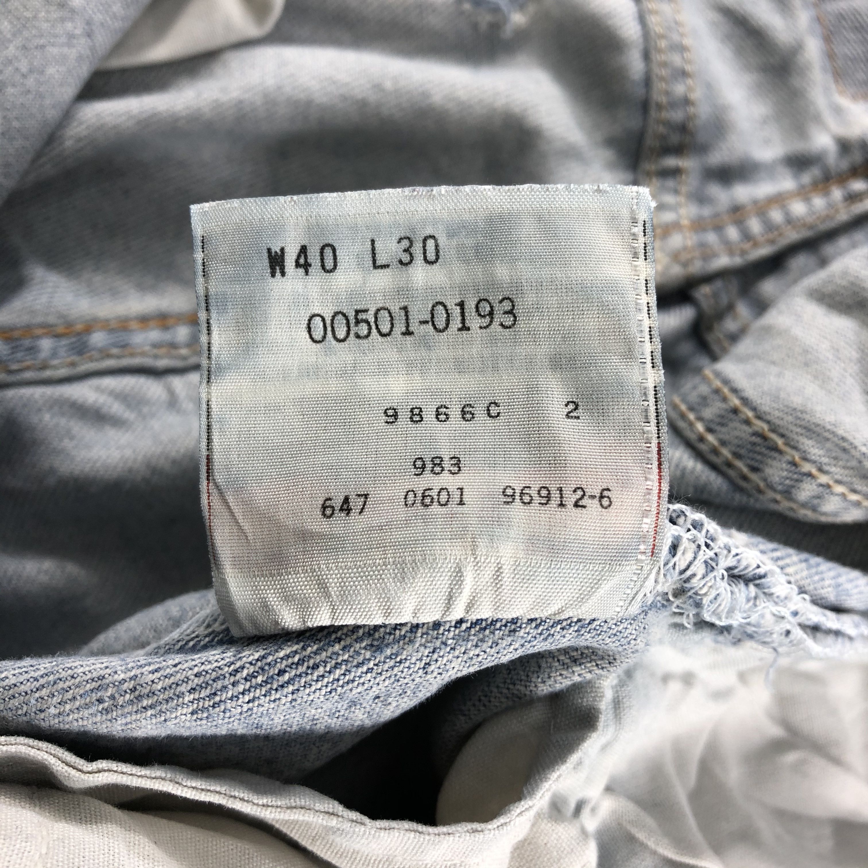 Levi's × Vintage Vintage 90s Levis Jeans Lot 501-JM976 Size US 39 - 12 Thumbnail