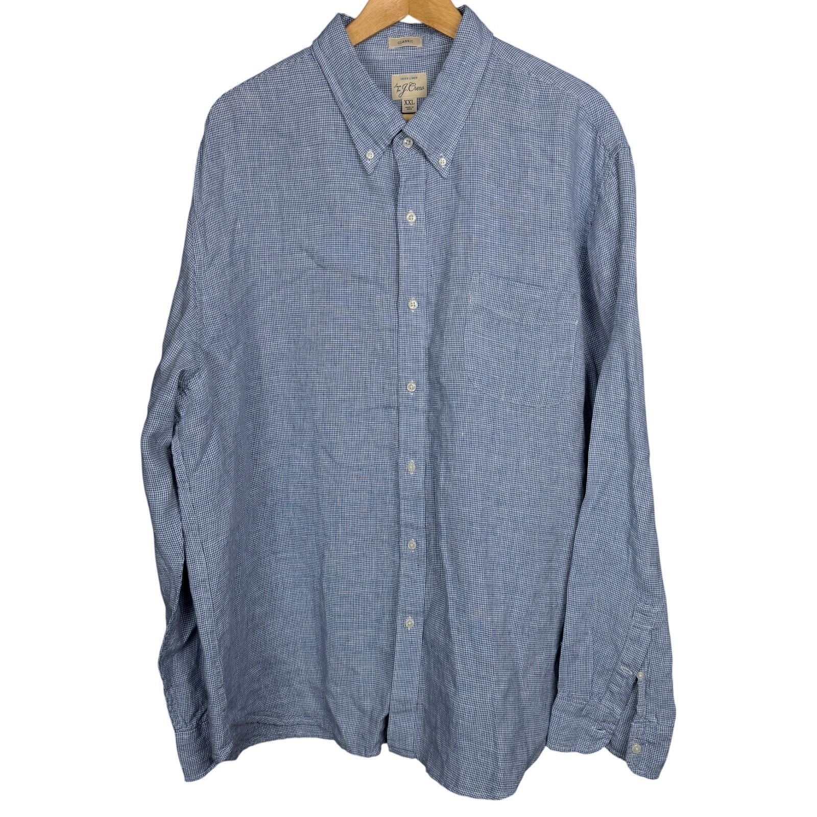 J.Crew J.Crew Mens Shirt 2XL Button Down 100% Linen Baird McNutt Size US XXL / EU 58 / 5 - 1 Thumbnail