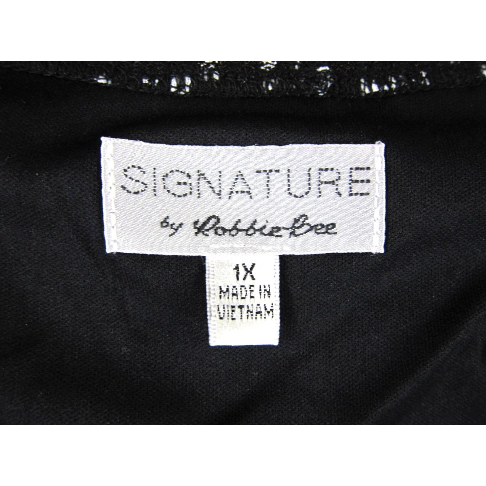 Vintage NWT Robbie Bee Signature Maxi Tank Dress 1X Black Floral Lace Lined Tank Dress Women Size XL / US 12-14 / IT 48-50 - 3 Thumbnail