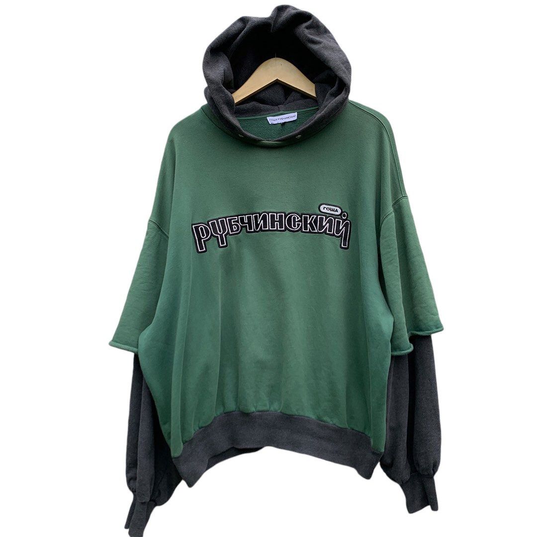 Gosha rubchinskiy green hoodie online