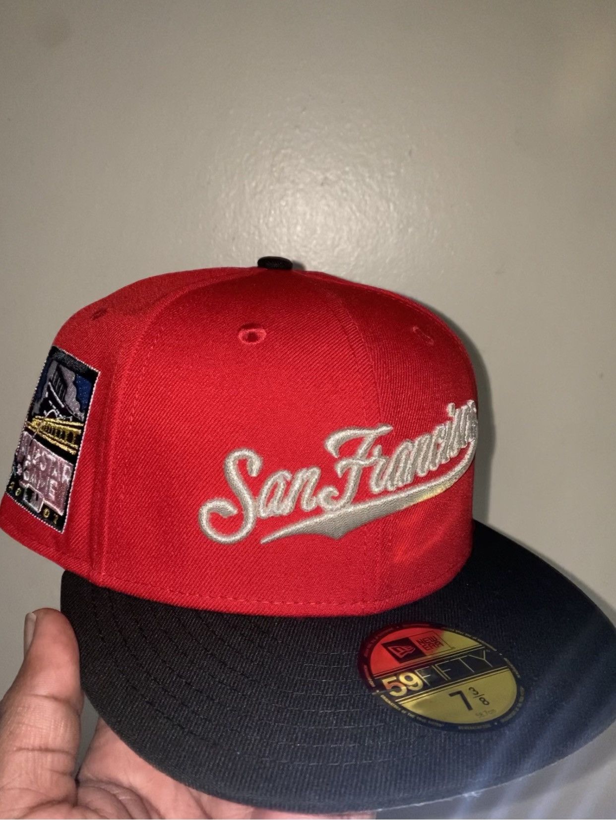 image of Hat Club Fnf Hatclub Exclusive San Fran Size 7 3/8 ( Friendnfamily) in Red, Men's