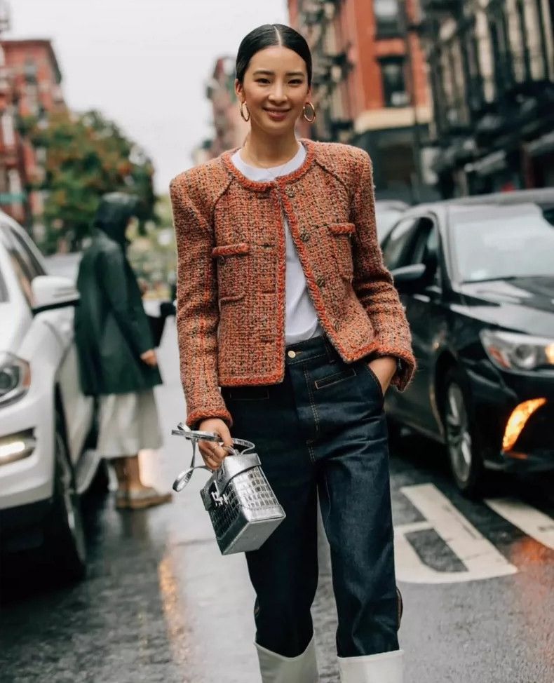 Chanel Chanel Misty Forest Series Maple Leaf Red Jacket 2504-Nexta Size XS / US 0-2 / IT 36-38 - 8 Thumbnail