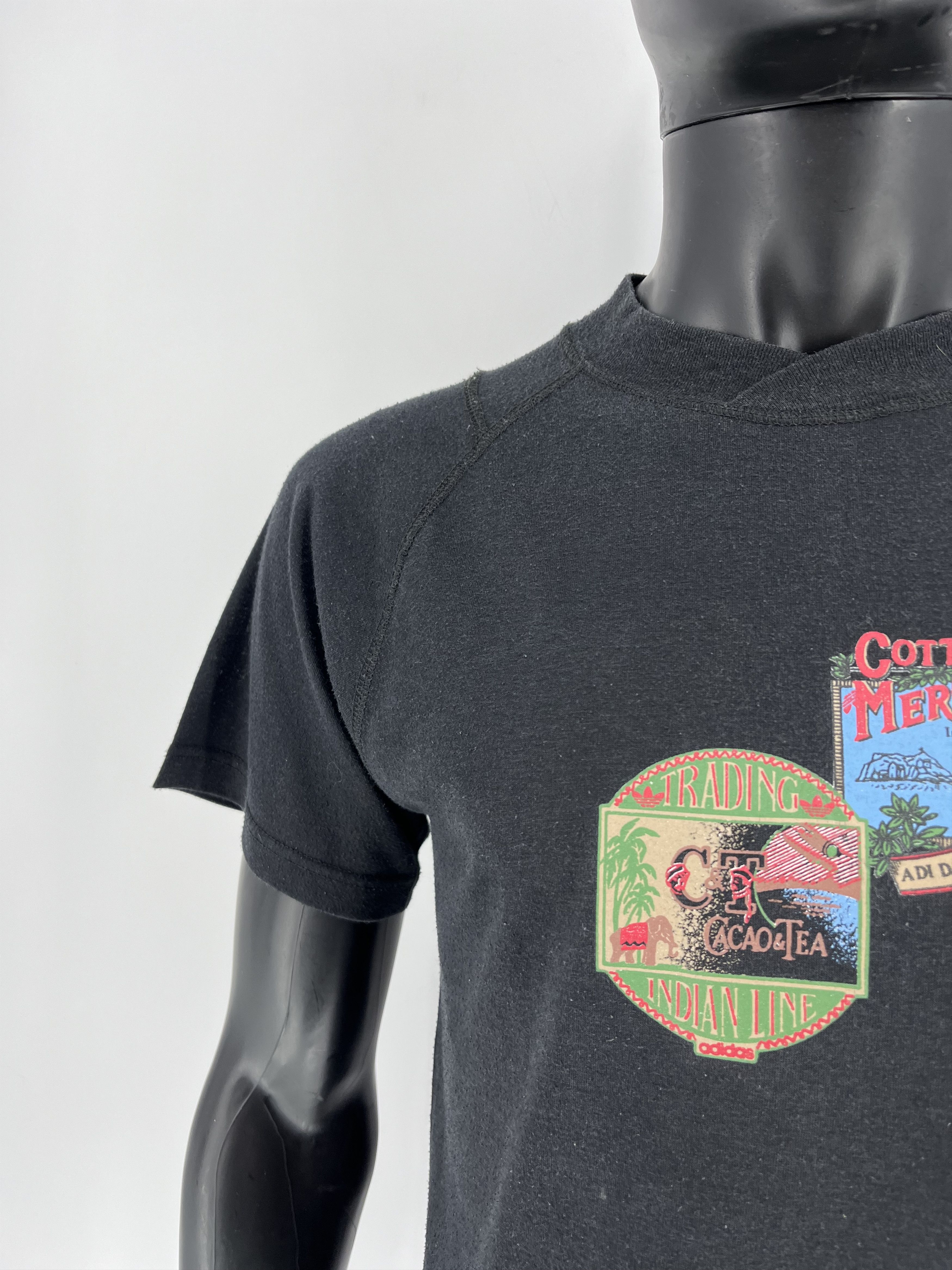 Adidas × Vintage RARE!! Vintage Y2K 90s Adidas Logo Tee Streetwear Made Spain Size US S / EU 44-46 / 1 - 6 Thumbnail
