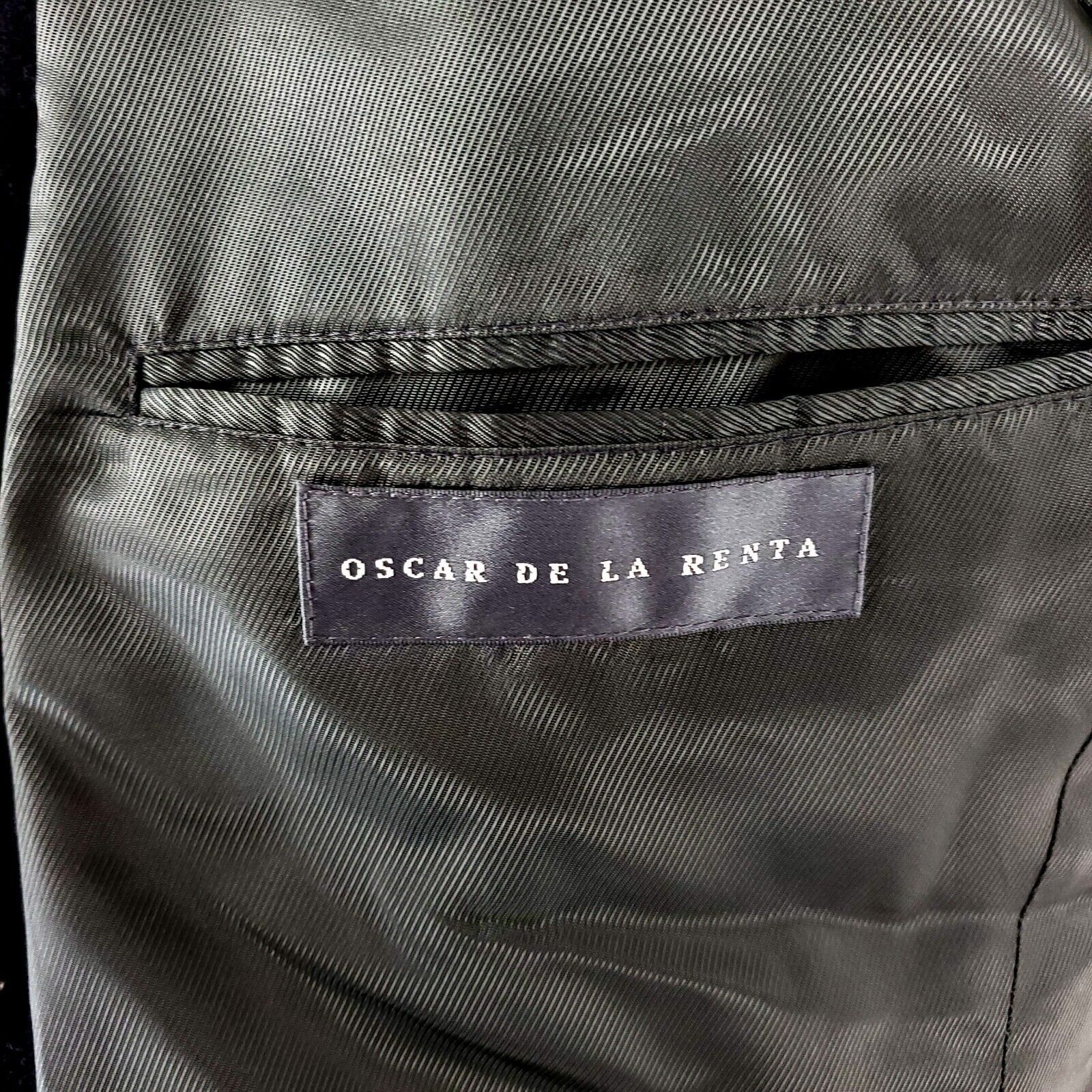 Oscar De La Renta Oscar De La Renta Wool Cashmere Nylon 3 Button Sport Coat 44 Size 44R - 7 Thumbnail