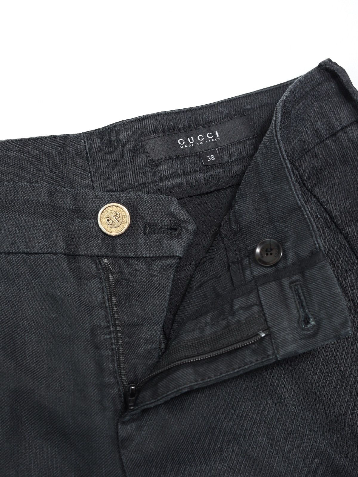 Gucci Gucci Hemp Silk Washed Black Pants Trousers Size 26" / US 2 / IT 38 - 3 Thumbnail