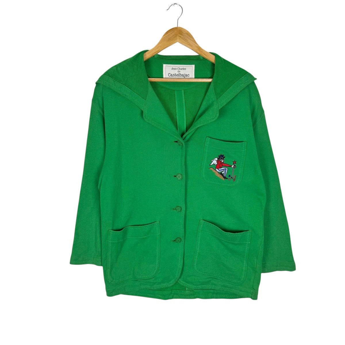 Jean Charles De Castelbajac 🌟JC CASTELBAJAC HOODIE BUTTON CARDIGAN Size M / US 6-8 / IT 42-44 - 2 Thumbnail