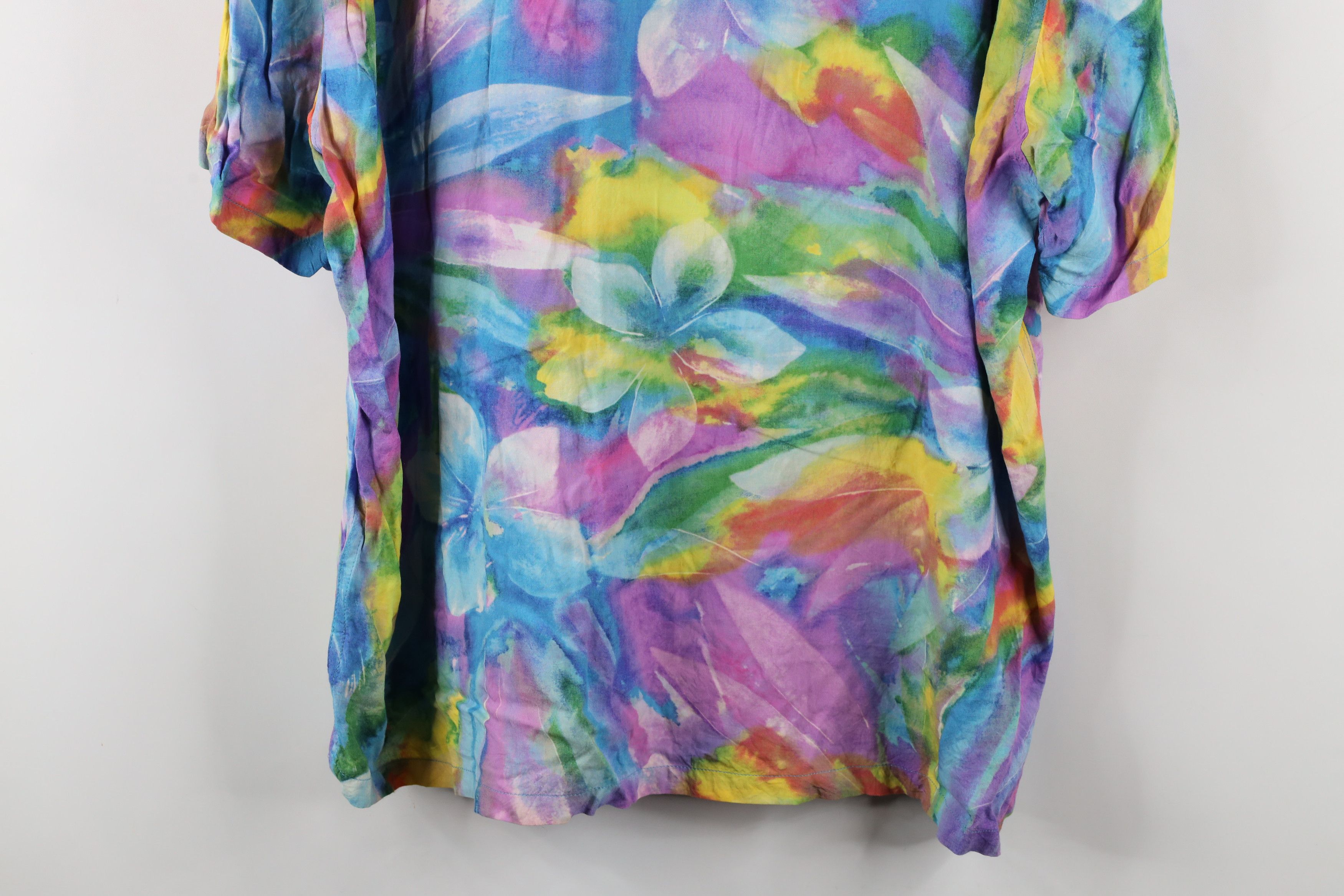 Vintage Vintage Y2K Jams World 50 Years Flower Button Shirt USA Size US XL / EU 56 / 4 - 14 Thumbnail