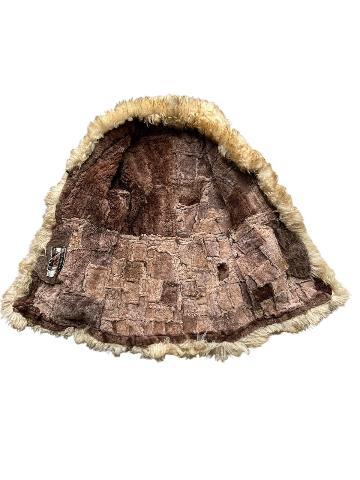 Vintage Vintage 80s Alpine Sheep Skin Patchwork Fur Leather Jacket Size US S / EU 44-46 / 1 - 3 Thumbnail