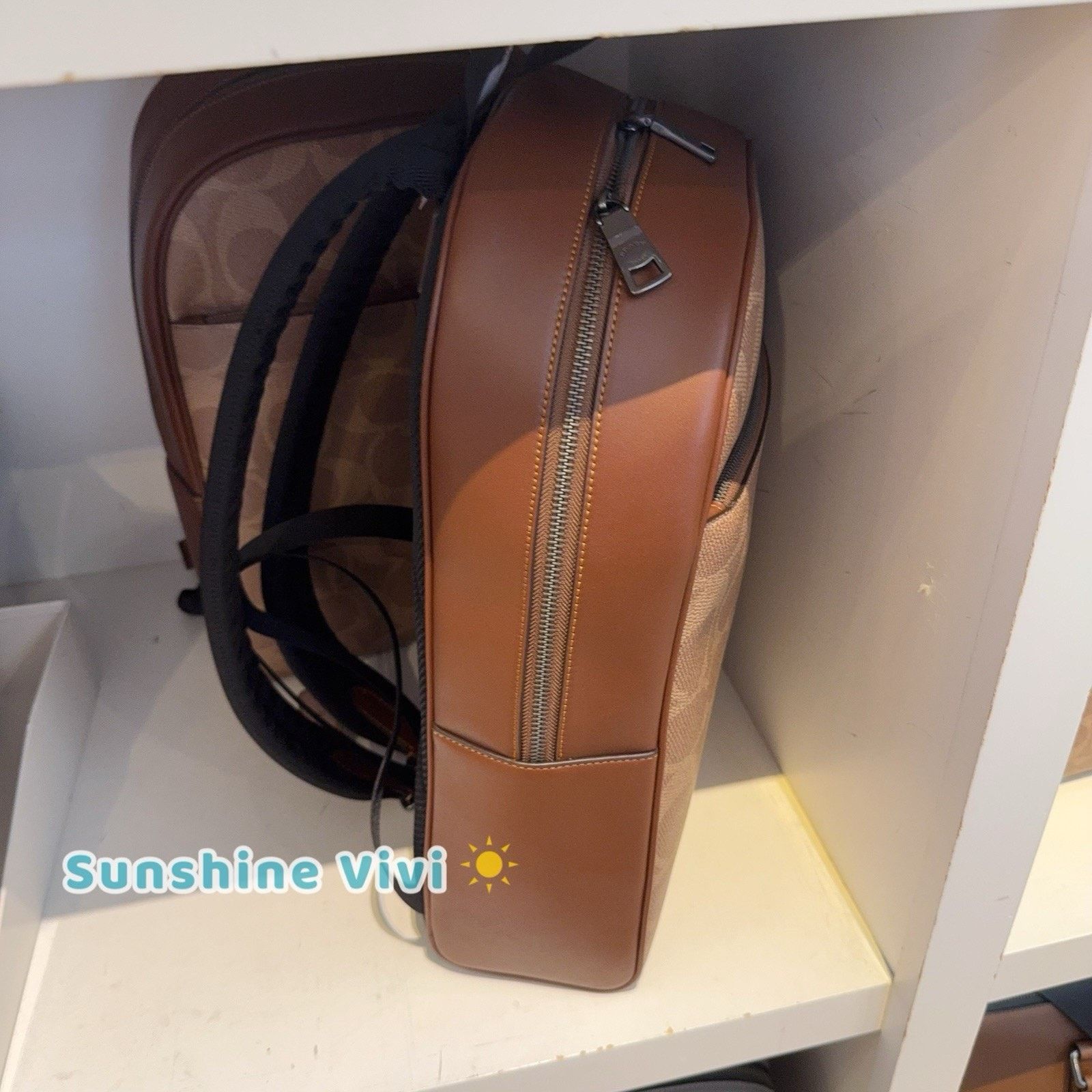 Coach NWT Coach Men's Owen Backpack Canvas Tan/Vintage Brown CBI70 Size ONE SIZE - 2 Thumbnail