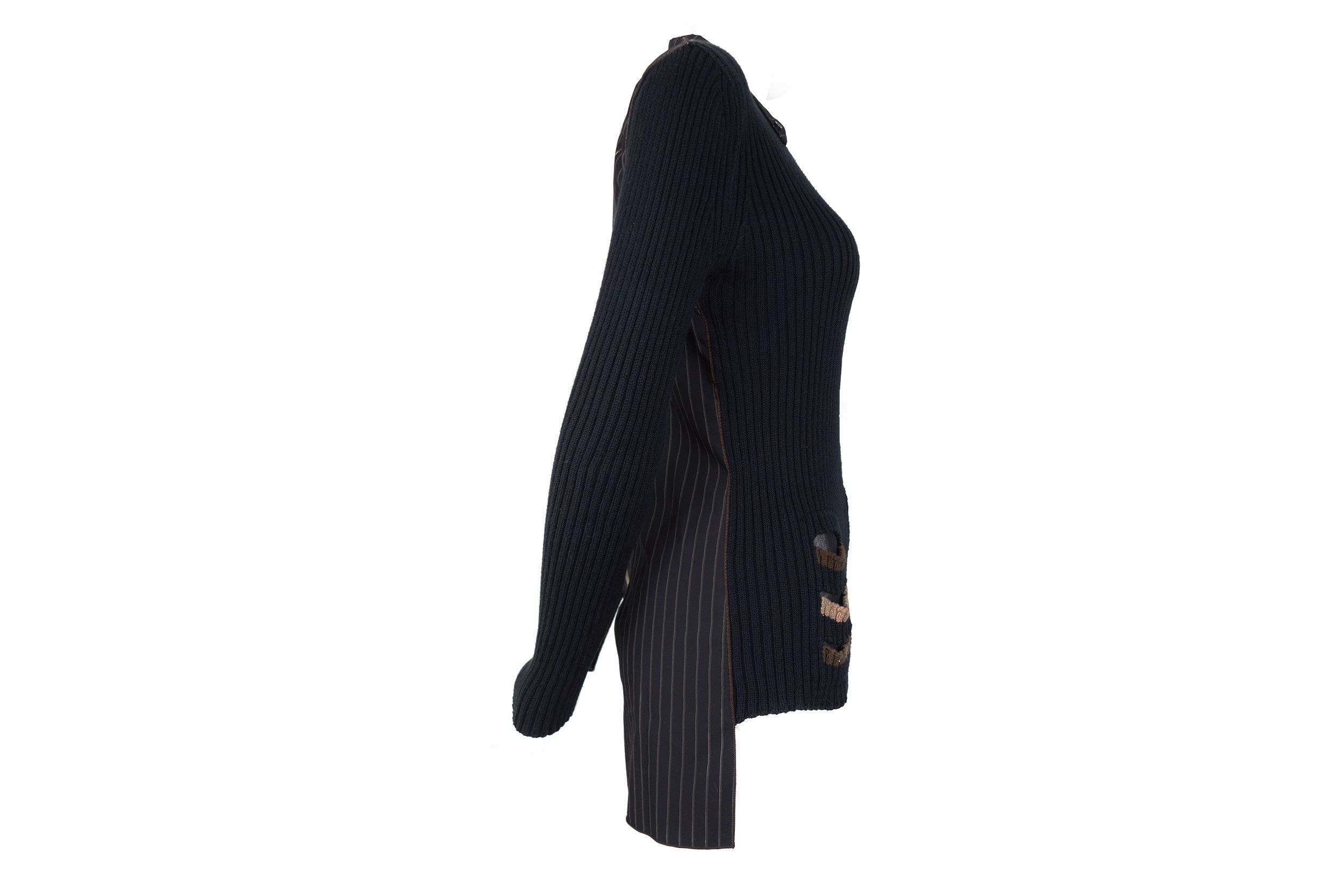 Cop Copine Cop Copine Zip Top Knit Cardigan Patchwork Print Jacket XS S Size S / US 4 / IT 40 - 4 Thumbnail
