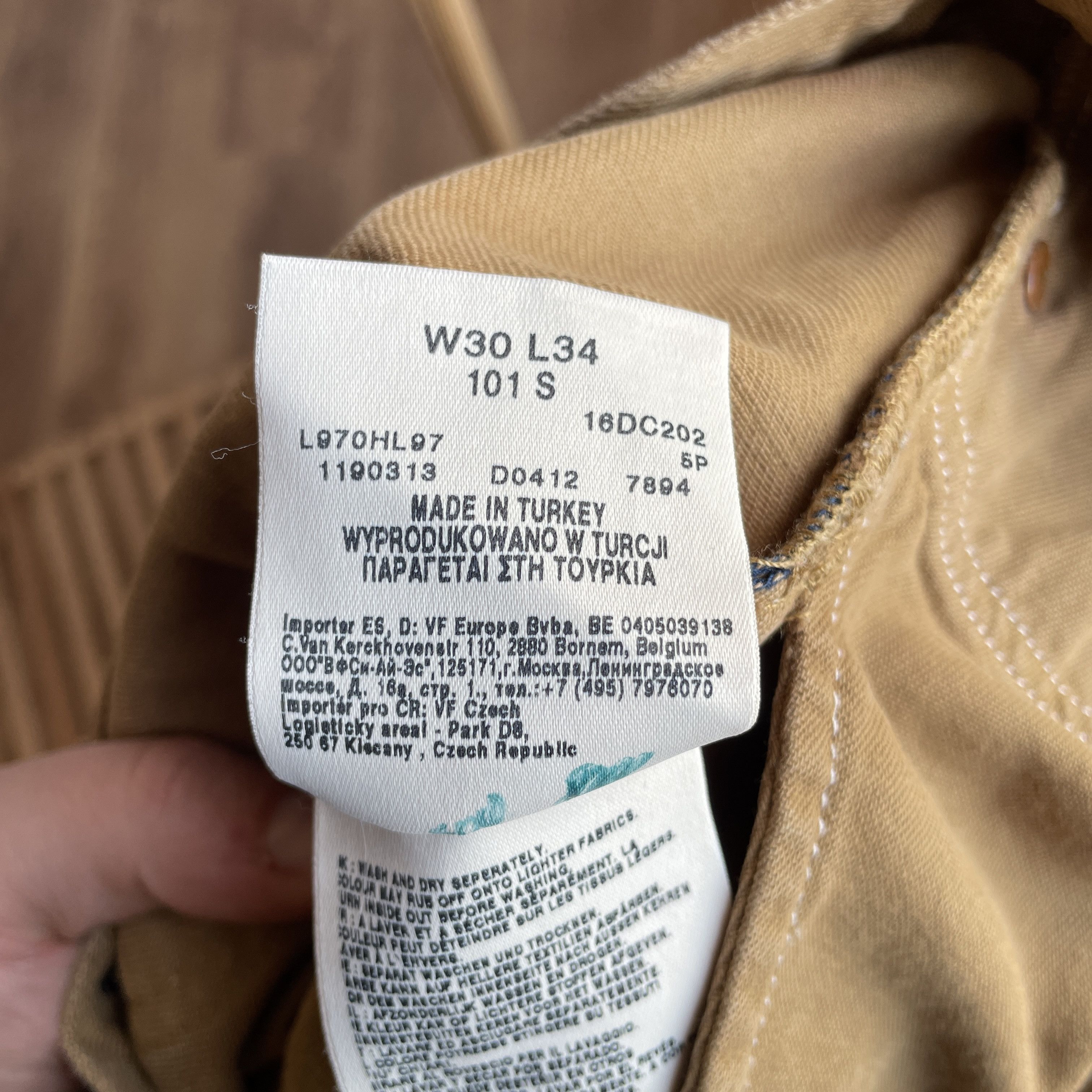Lee Lee 101 Slim Brown Selvedge Denim Size 30x34 Size US 30 / EU 46 - 15 Thumbnail