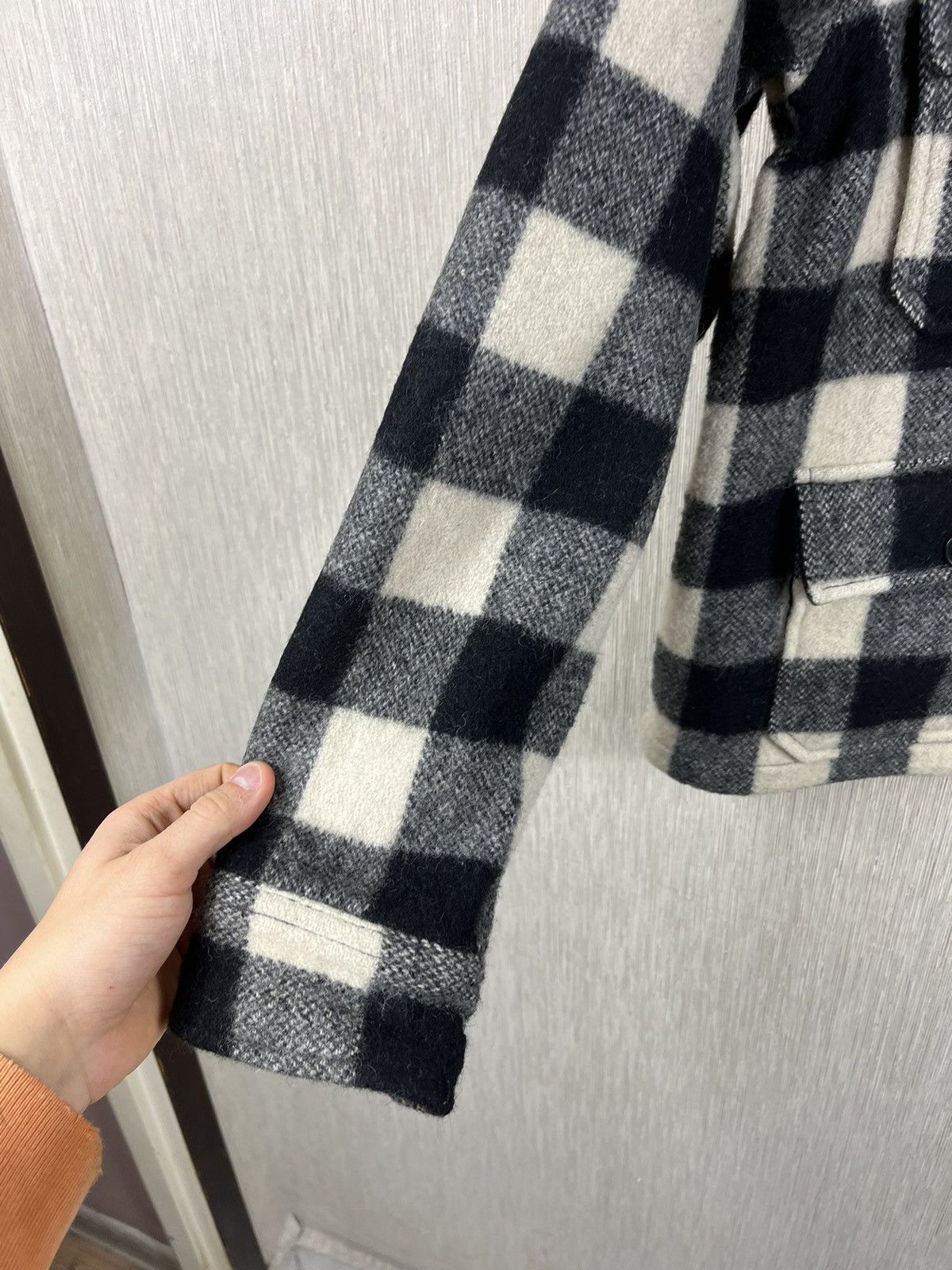 Flannel × Ralph Lauren × Vintage Vintage Ralph Lauren cropped wool plaid flannel jacket shirt Size US M / EU 48-50 / 2 - 12 Thumbnail