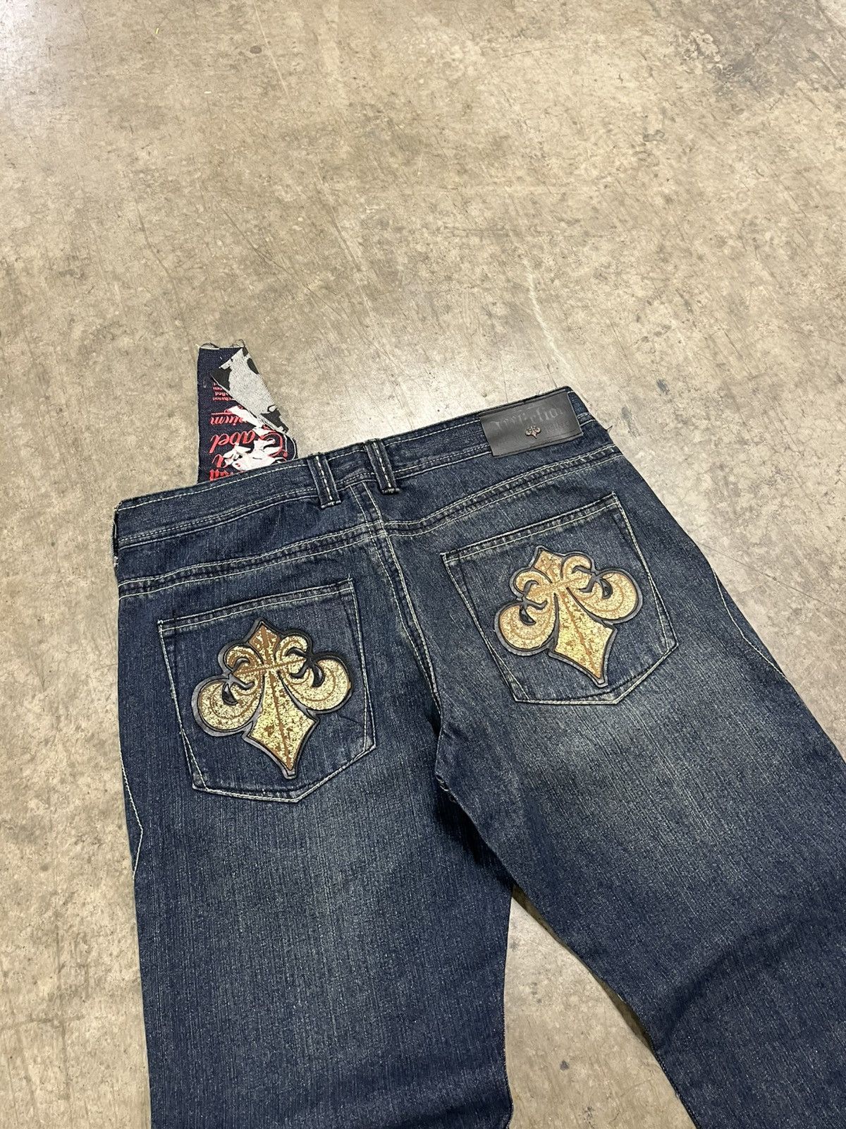 Affliction × Vintage Affliction denim y2k baggy fit skater grunge opium hype NWT Size US 36 / EU 52 - 5 Thumbnail