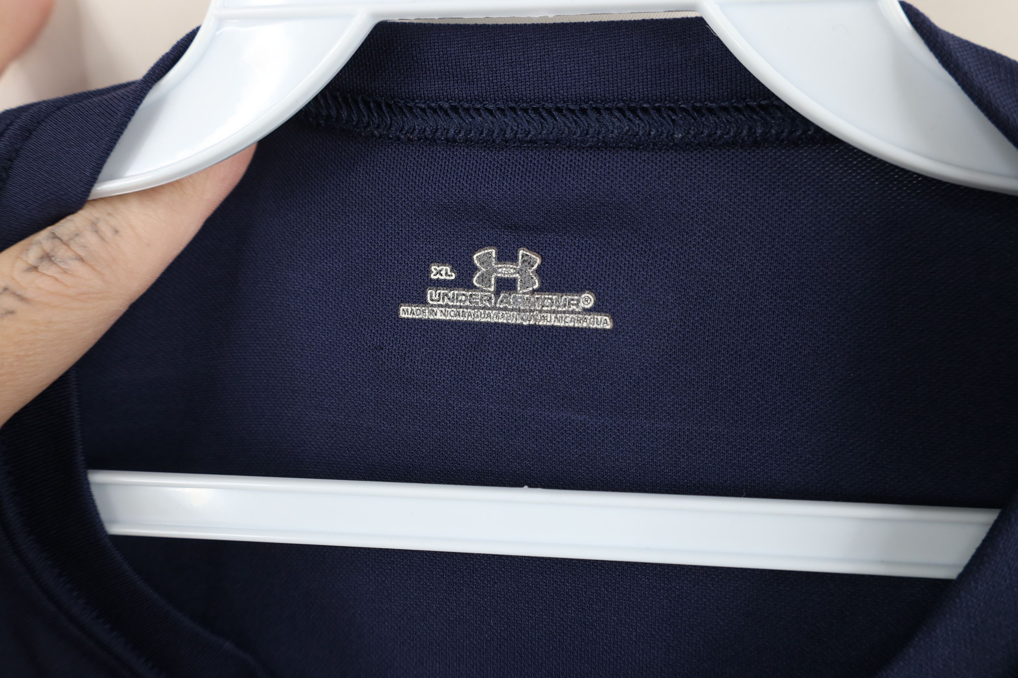 Under Armour AS IS Under Armour Loose HeatGear Training Gym T-Shirt Blue Size US XL / EU 56 / 4 - 10 Thumbnail