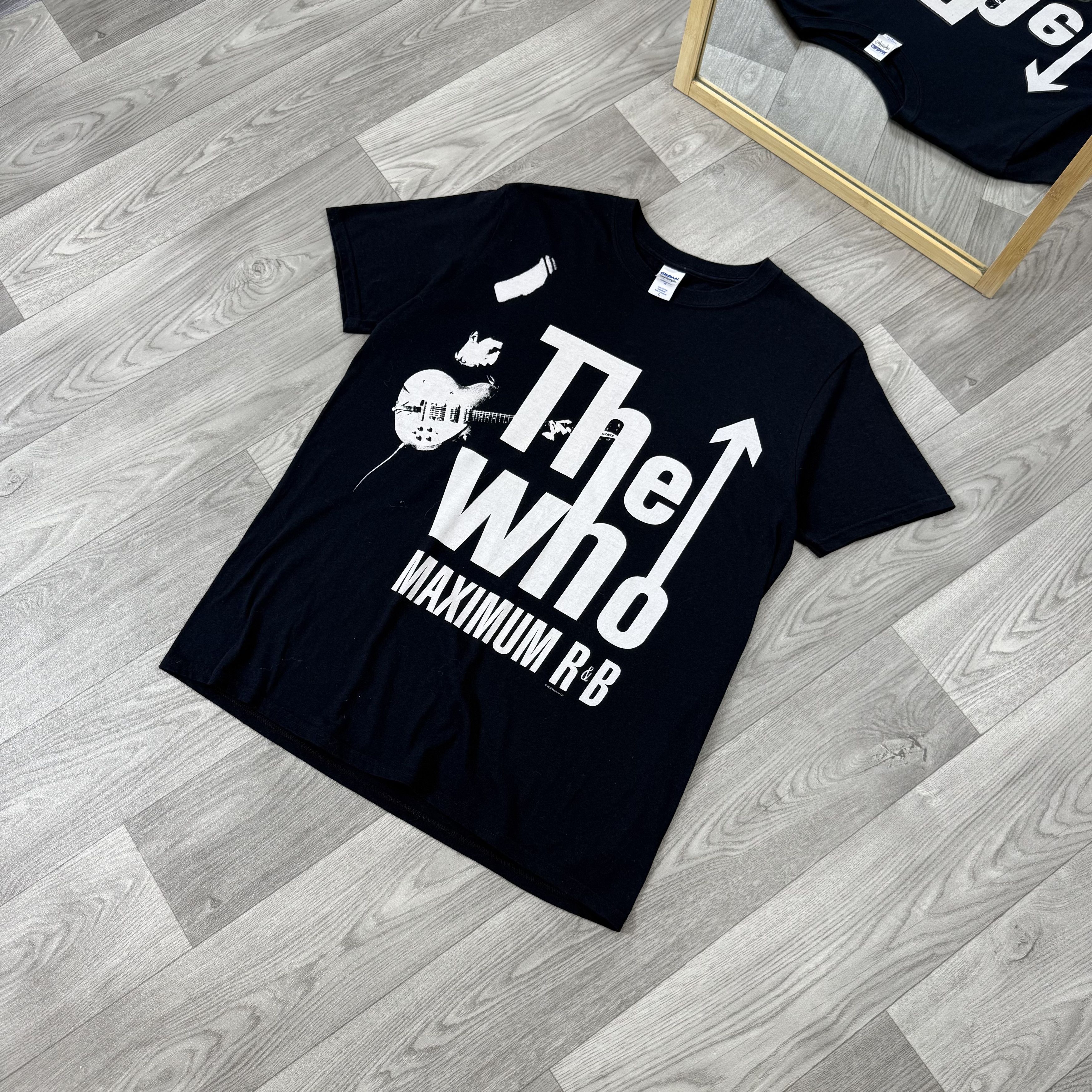 Vintage The Who Graphic Rock Band Black Tee Shirt Size US L / EU 52-54 / 3 - 3 Thumbnail