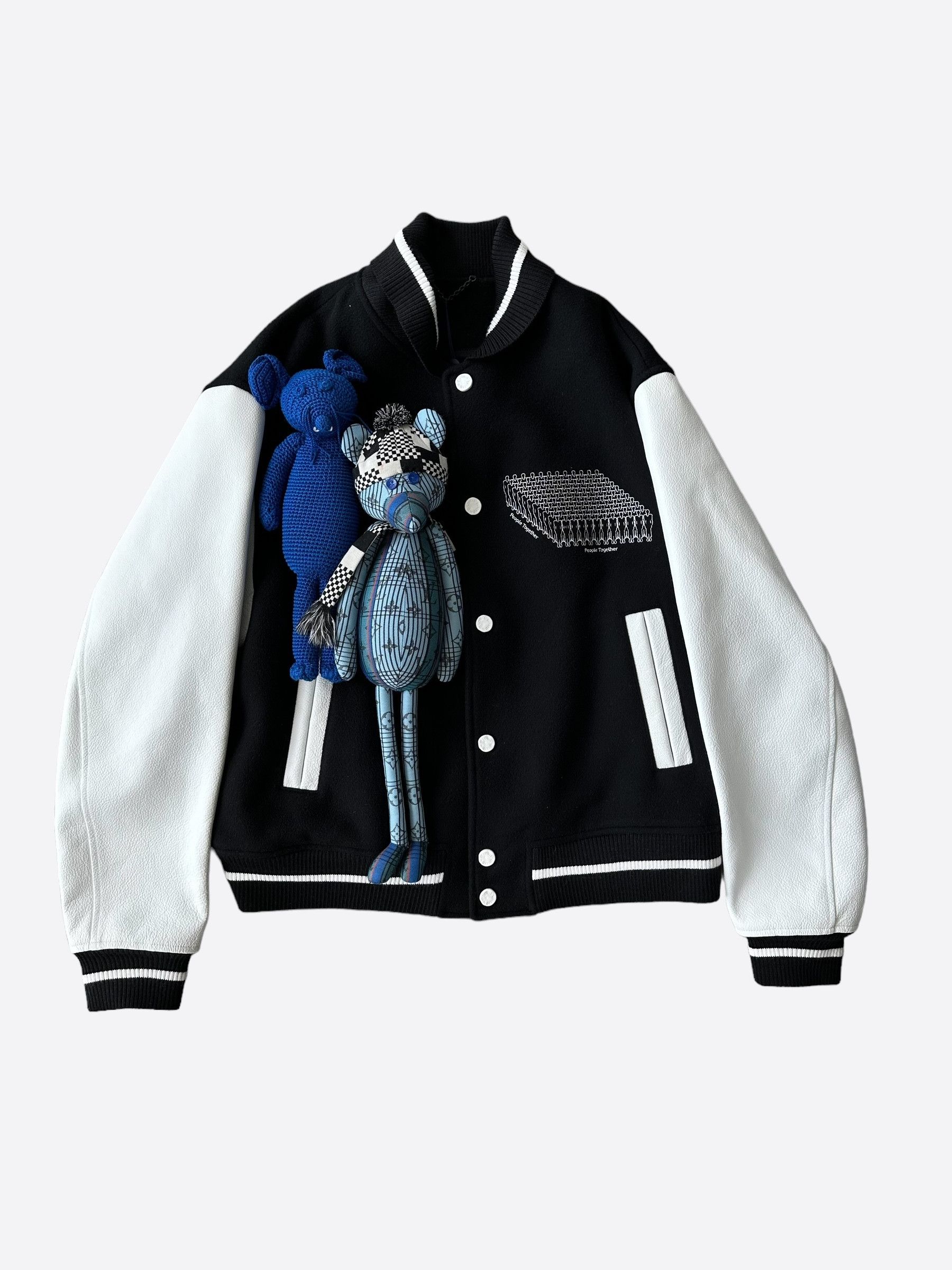 Louis Vuitton Louis Vuitton Black & White Puppet Varsity Size US XL / EU 56 / 4 - 1 Thumbnail