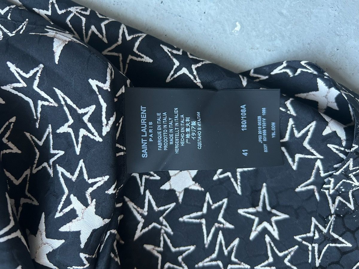 Saint Laurent Paris Saint Laurent Silk Stars Button Up Size US XL / EU 56 / 4 - 5 Thumbnail