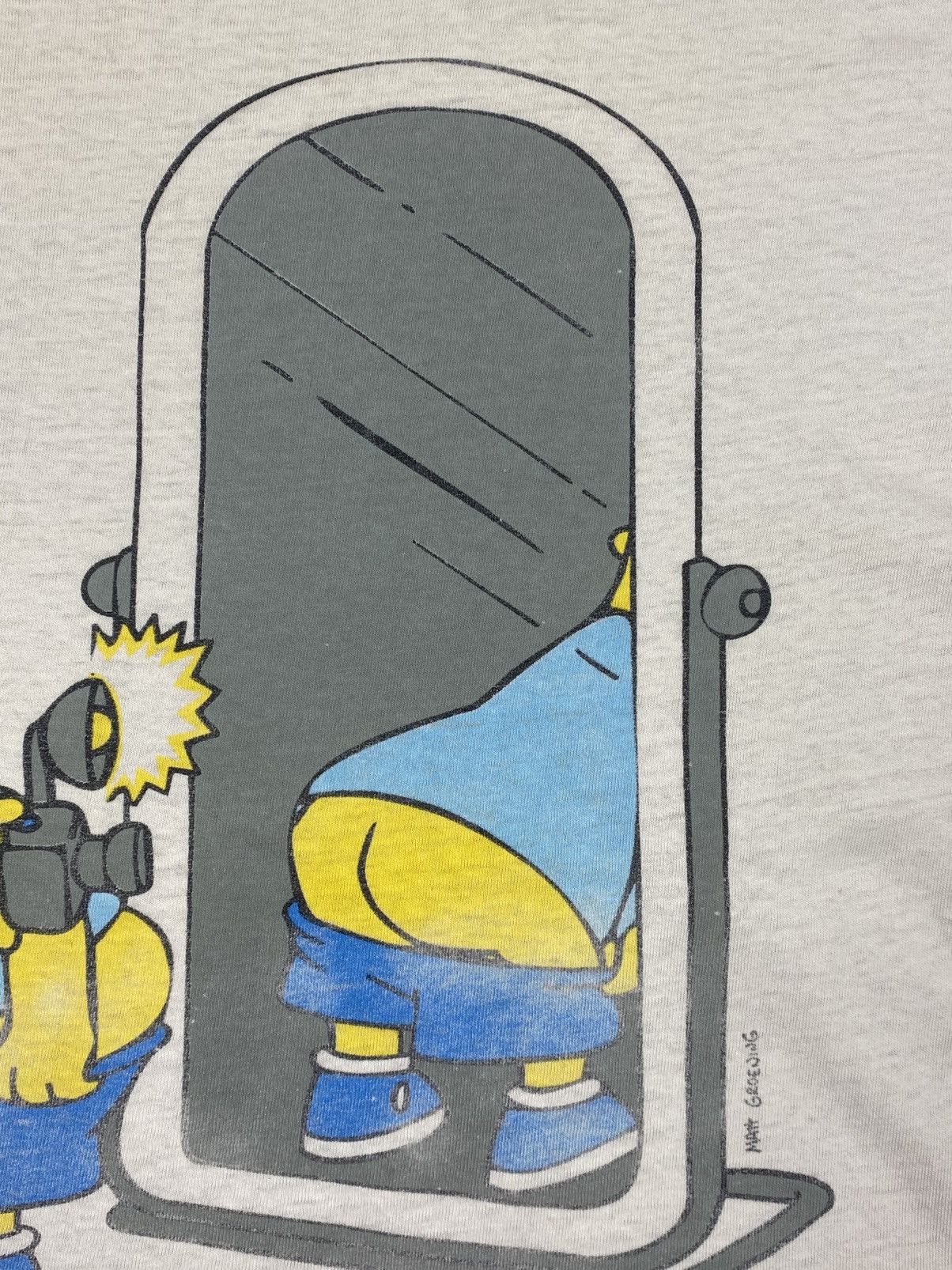 Fruit Of The Loom Vtg 1997 Bart Simpson Screen Stars Extreme Distressed Tee Size US L / EU 52-54 / 3 - 13 Thumbnail