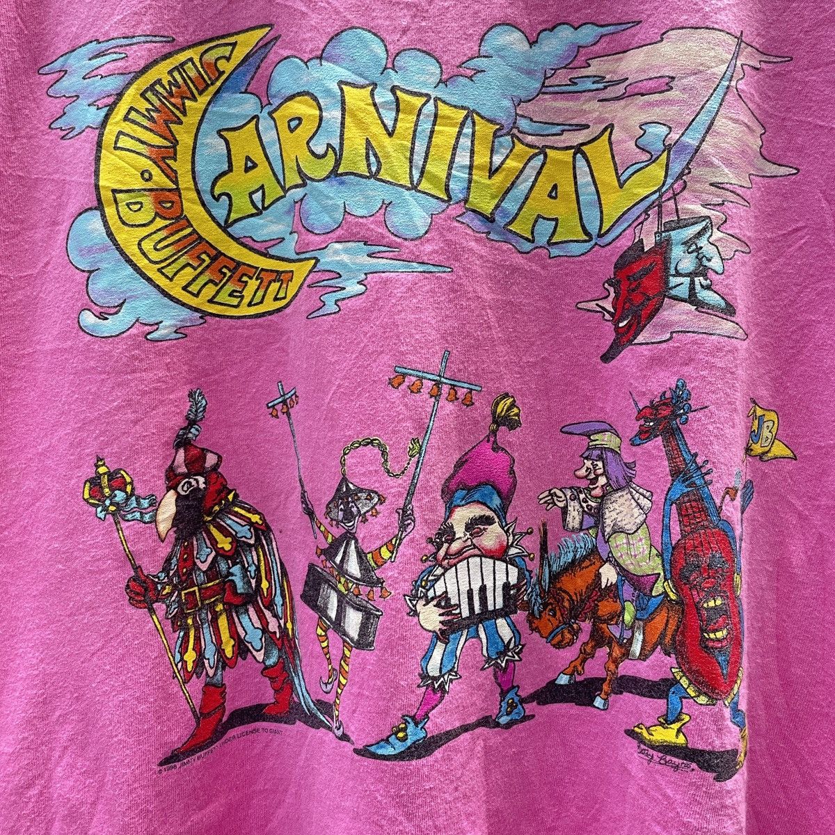 Band Tees 90s Vintage Jimmy Buffett Carnival Tour T-Shirt Large Size US L / EU 52-54 / 3 - 4 Thumbnail