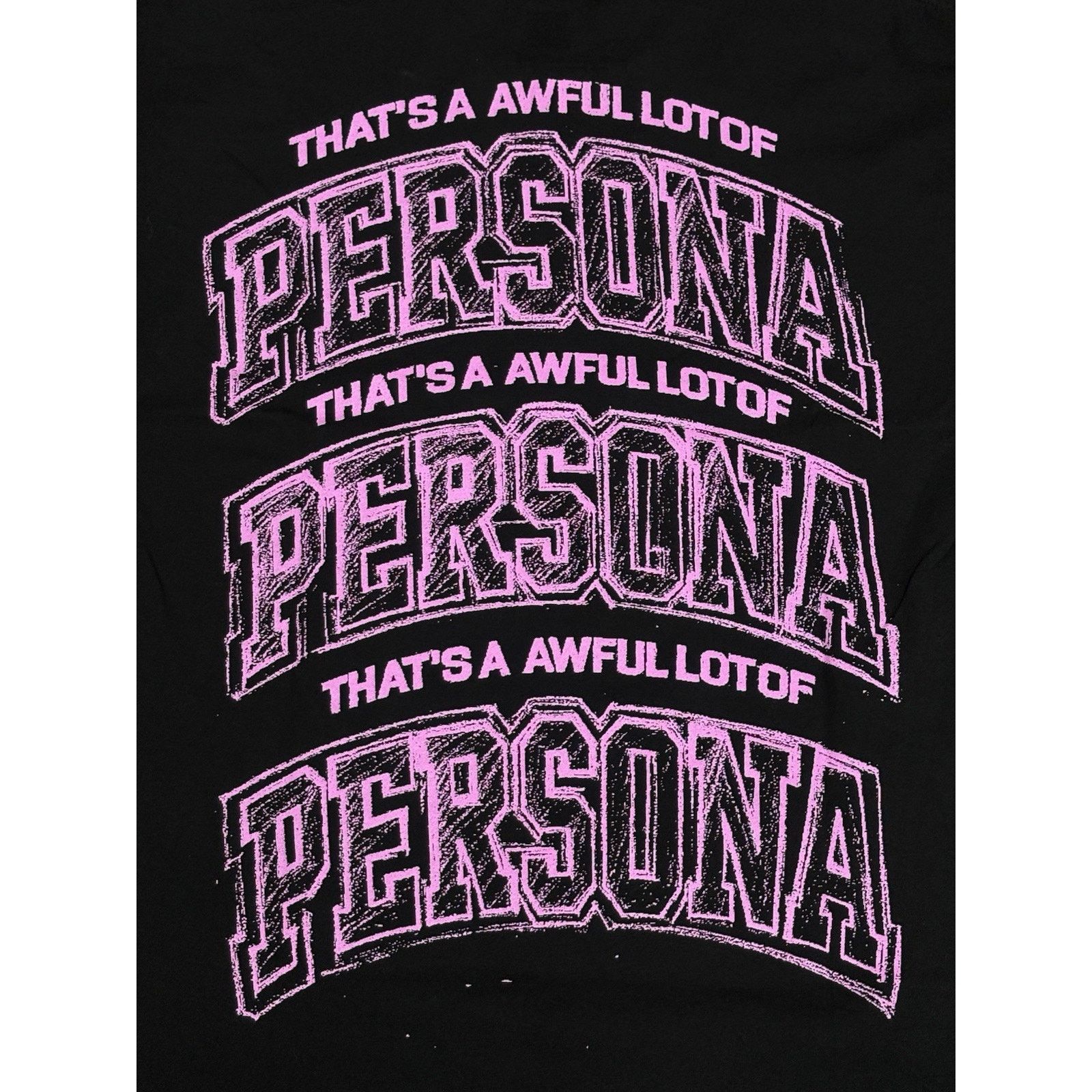 Awful Lot of Cough Syrup Awful Lot Of Cough Syrup X Persona T-Shirt ' Pink ' | NEW! Size US M / EU 48-50 / 2 - 10 Thumbnail