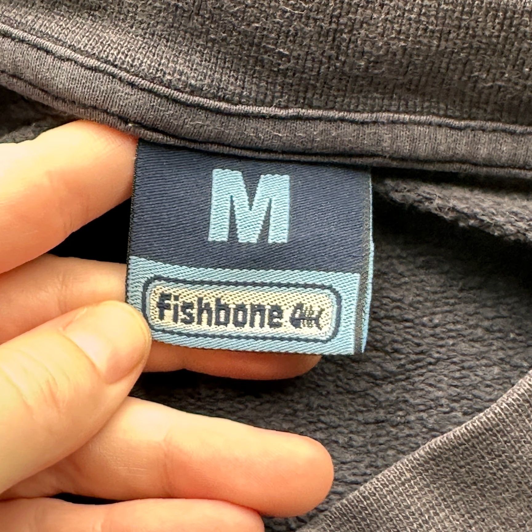 Logo 7 VINTAGE Fishbone Navy White Sweatshirt Mens Medium Logo Long Sleeve Size US M / EU 48-50 / 2 - 3 Thumbnail