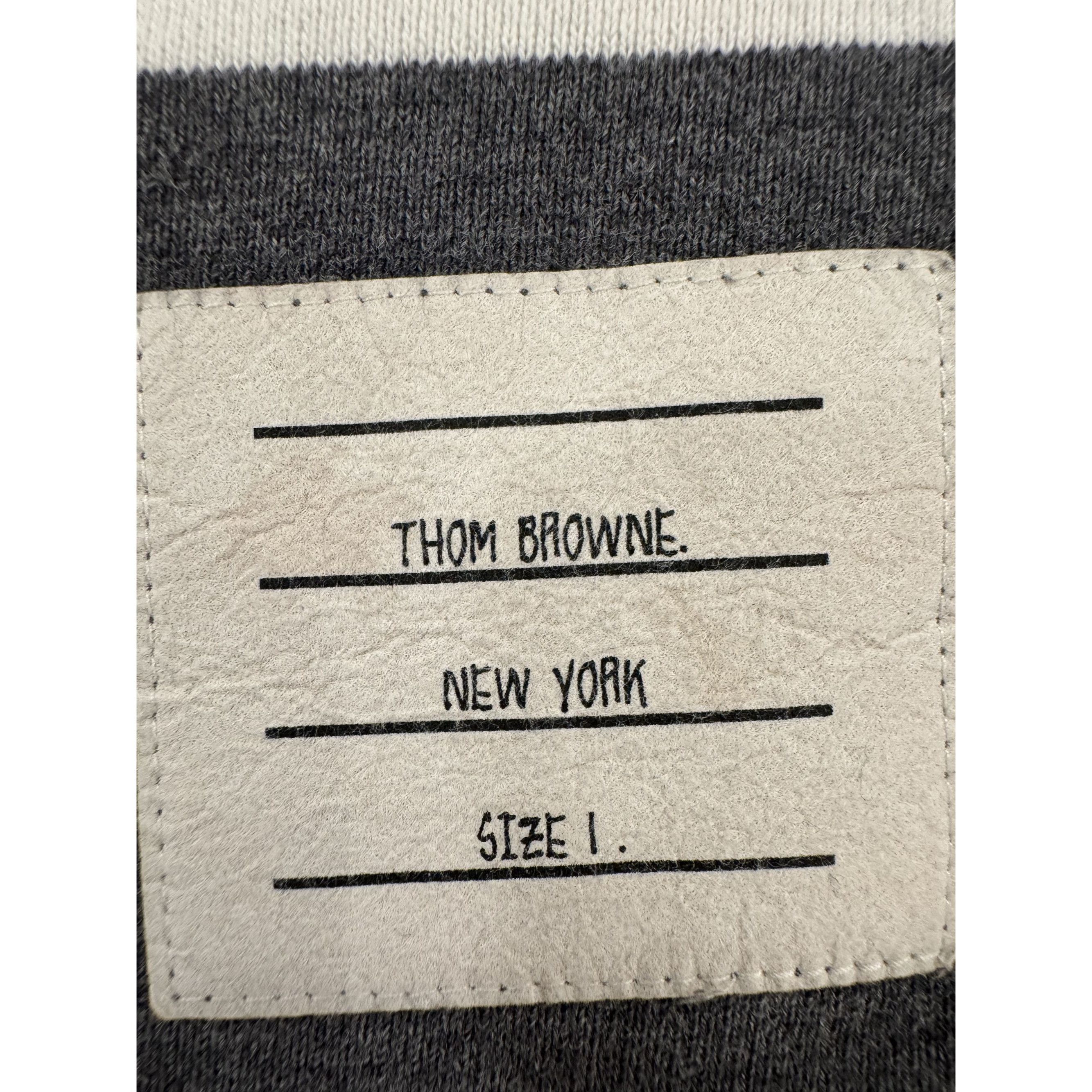 Thom Browne Thom Browne Mens Striped Sweat Shorts Size 1 Gray & Navy Cot Size US 36 / EU 52 - 5 Thumbnail