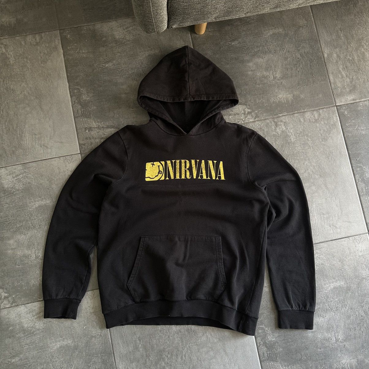 Nirvana × Vintage Vintage Nirvana Hoodie Big Logo Band Rock Y2K 00s Size M / US 6-8 / IT 42-44 - 2 Thumbnail