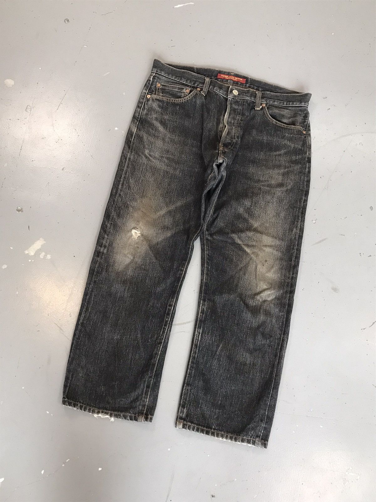 Uniqlo × Vintage Vintage Uniqlo sunfade straight fit denim pant Size US 36 / EU 52 - 2 Thumbnail