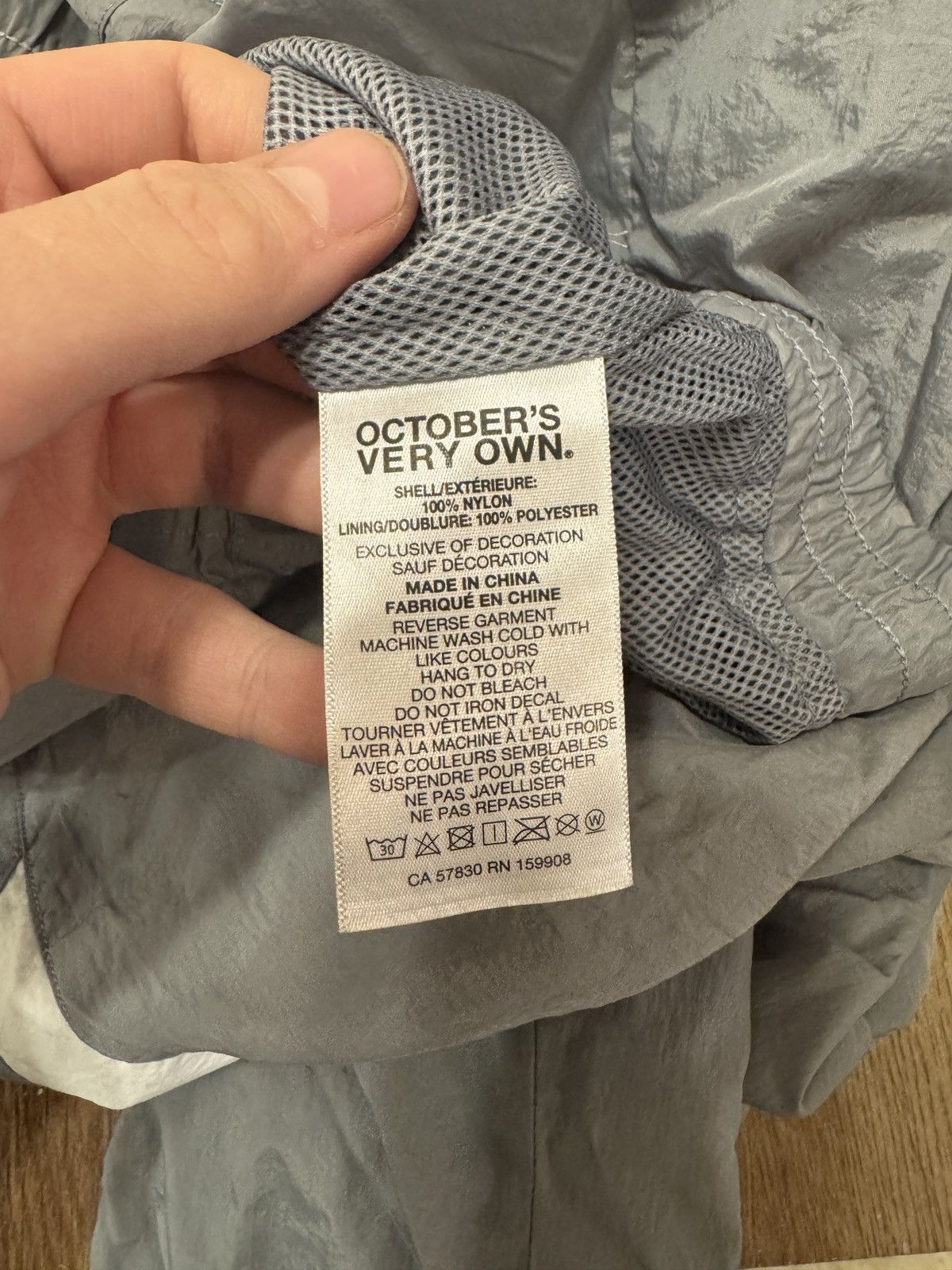 October's Very Own OVO nylon pullover crewneck grey nickel Size US XXL / EU 58 / 5 - 7 Thumbnail