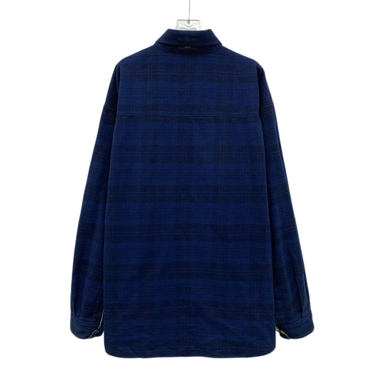 Balenciaga Balenciaga 22 colorblocked plaid cotton reversible shirt Size S / US 4 / IT 40 - 4 Thumbnail