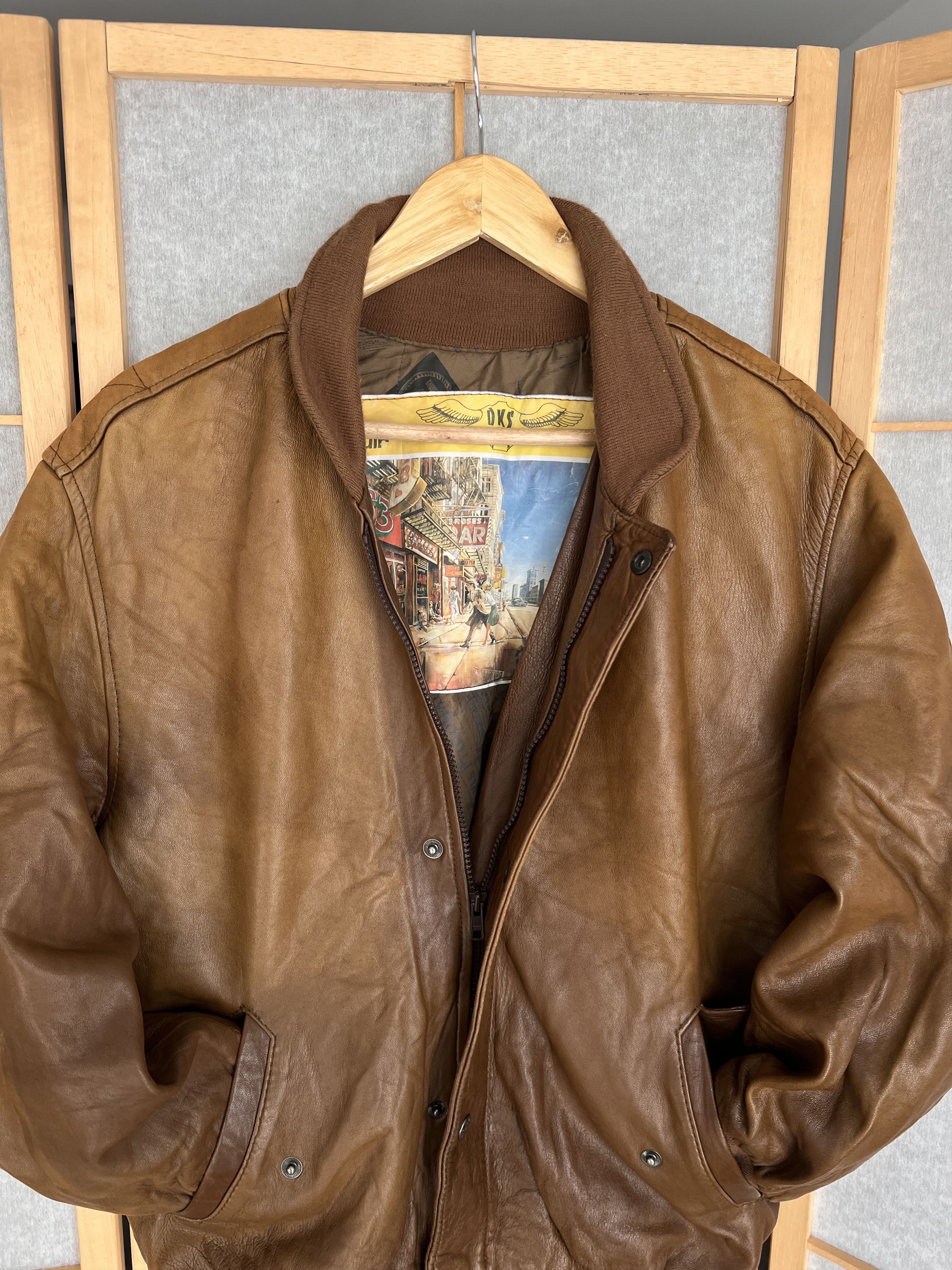 Hysteric Glamour Crazy vintage 90s lambskin leather bomber jacket opium japan Size US S / EU 44-46 / 1 - 8 Thumbnail