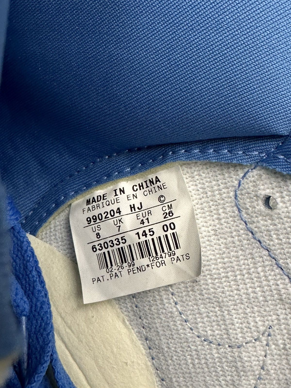 Nike 1999 Nike Dunk High Le NYC Carolina Blue Size US 8 / EU 41 - 8 Thumbnail