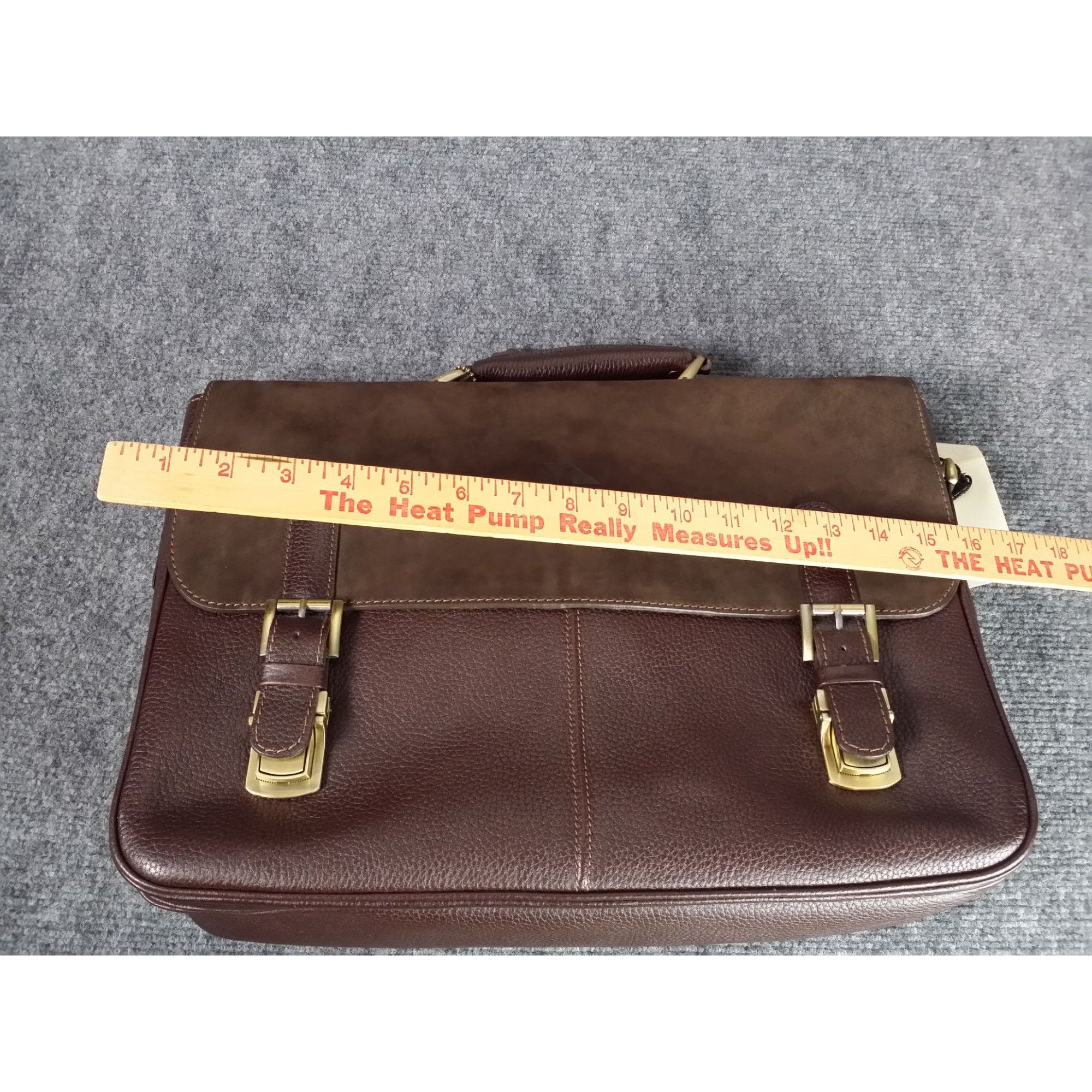 Other Mashad Leather Briefcase Men Brown Adjustable Strap Locks Bu Size ONE SIZE - 7 Thumbnail