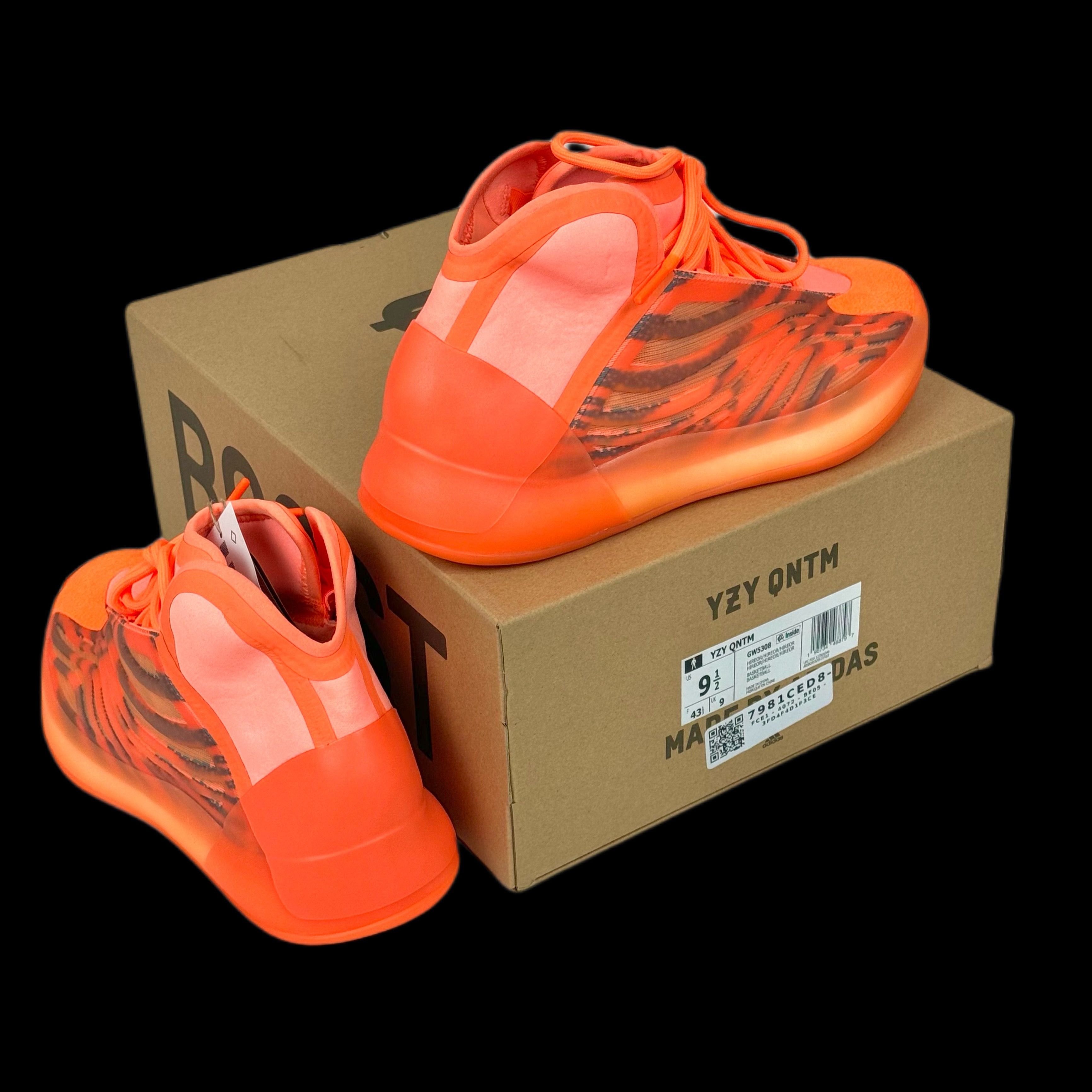 2023 adidas yeezy qntm hi-res orange quantum basketball