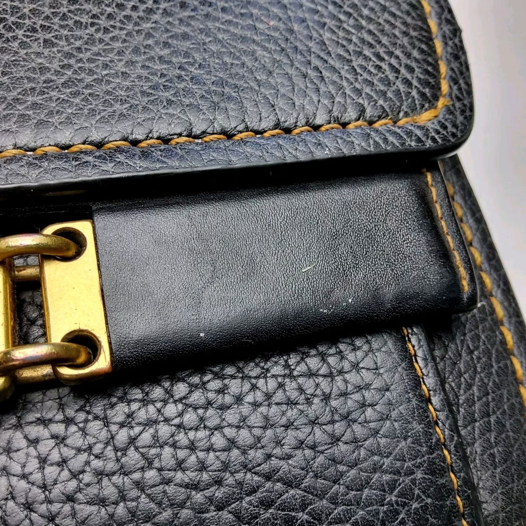 Coach Coach Troupe Crossbody Bag Purse - Black Leather Pebbled 16.5cm x 22cm Small Handbag Womens Vintage: No, 1941 Theme, Brass Hardware Size ONE SIZE - 7 Thumbnail