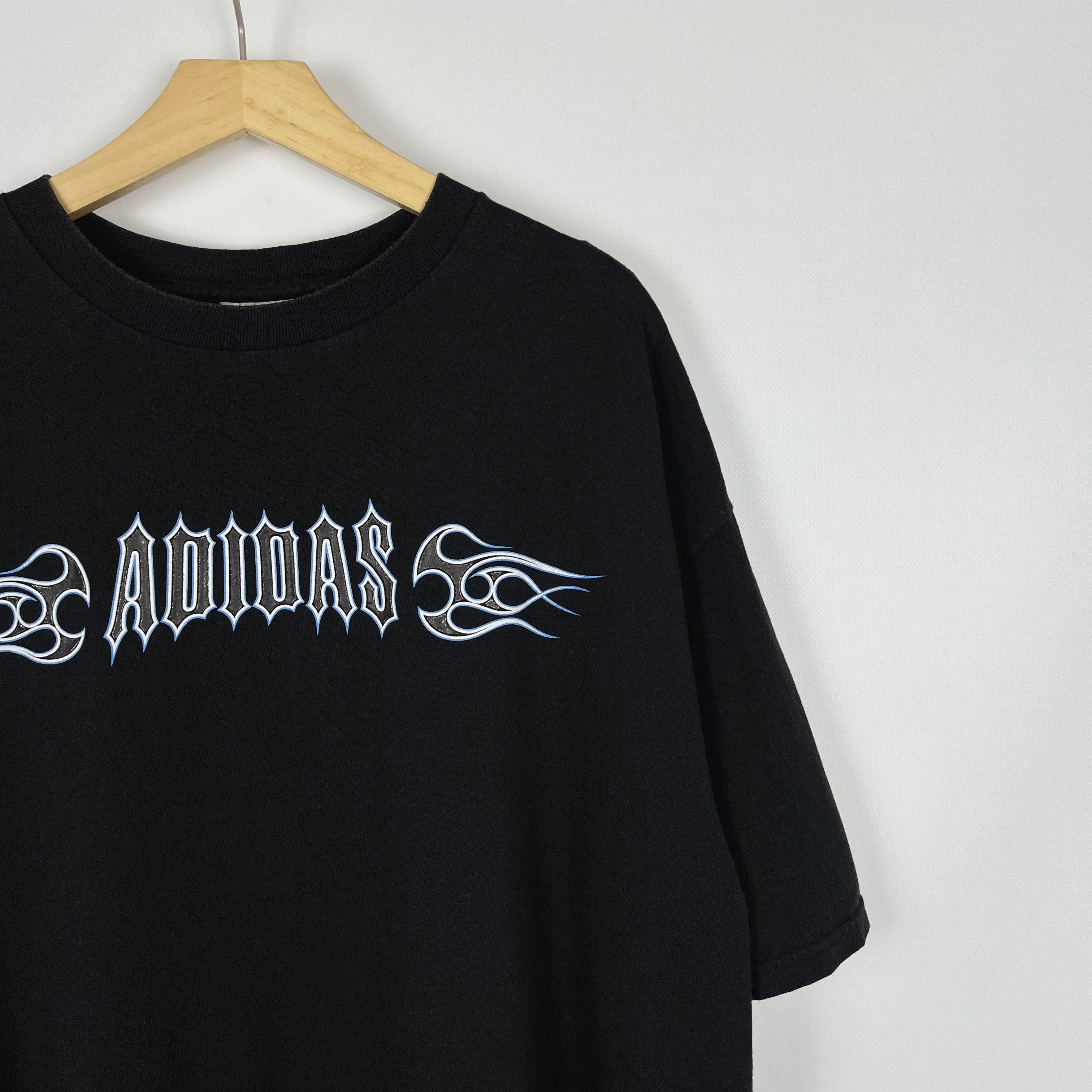 Adidas Vintage Adidas Tribal Big Logo Y2K T Shirt 2000’s Size US XL / EU 56 / 4 - 2 Thumbnail