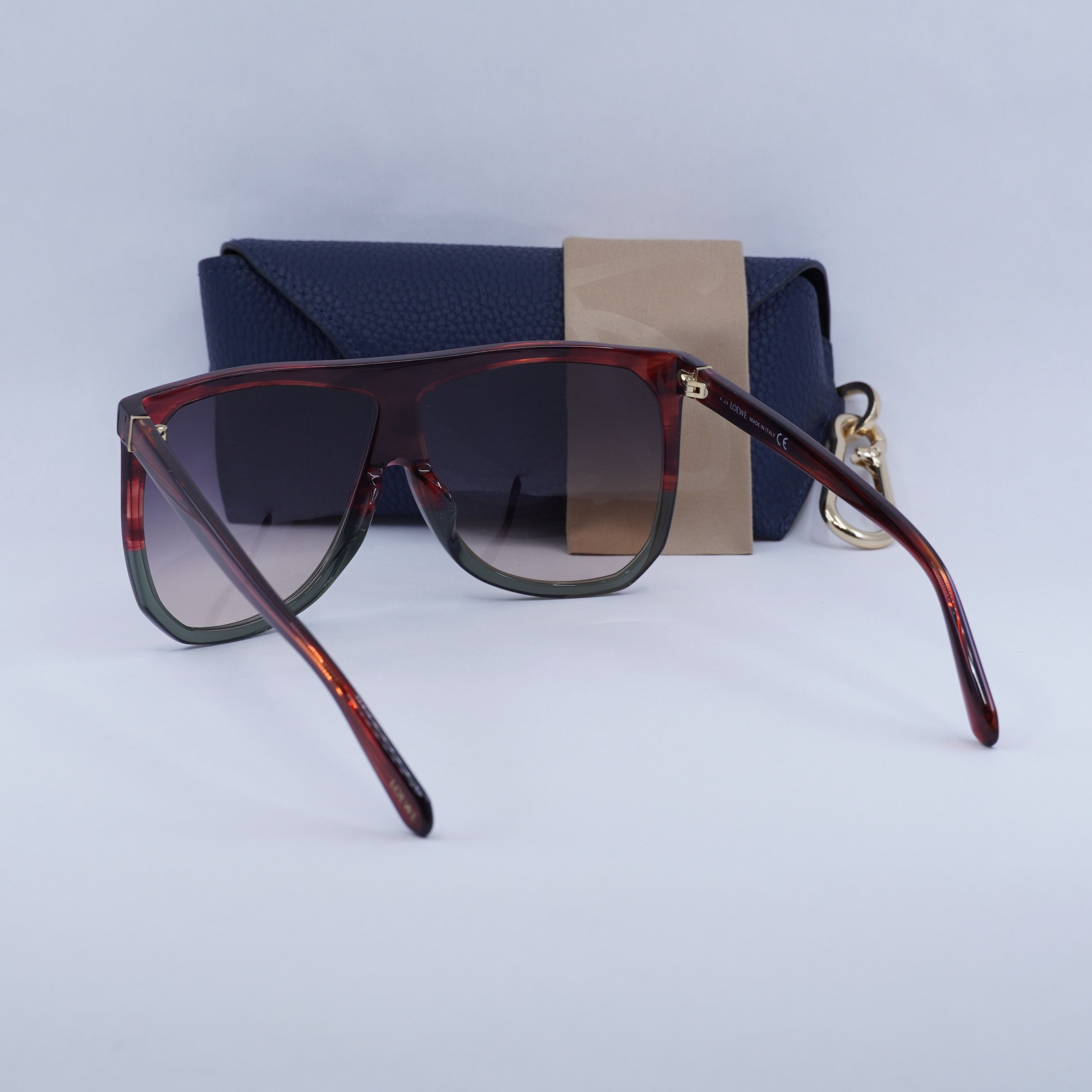 Loewe Loewe LW40001F 68B Filipa Sunglasses Red/Grey Square Frame Size ONE SIZE - 10 Thumbnail