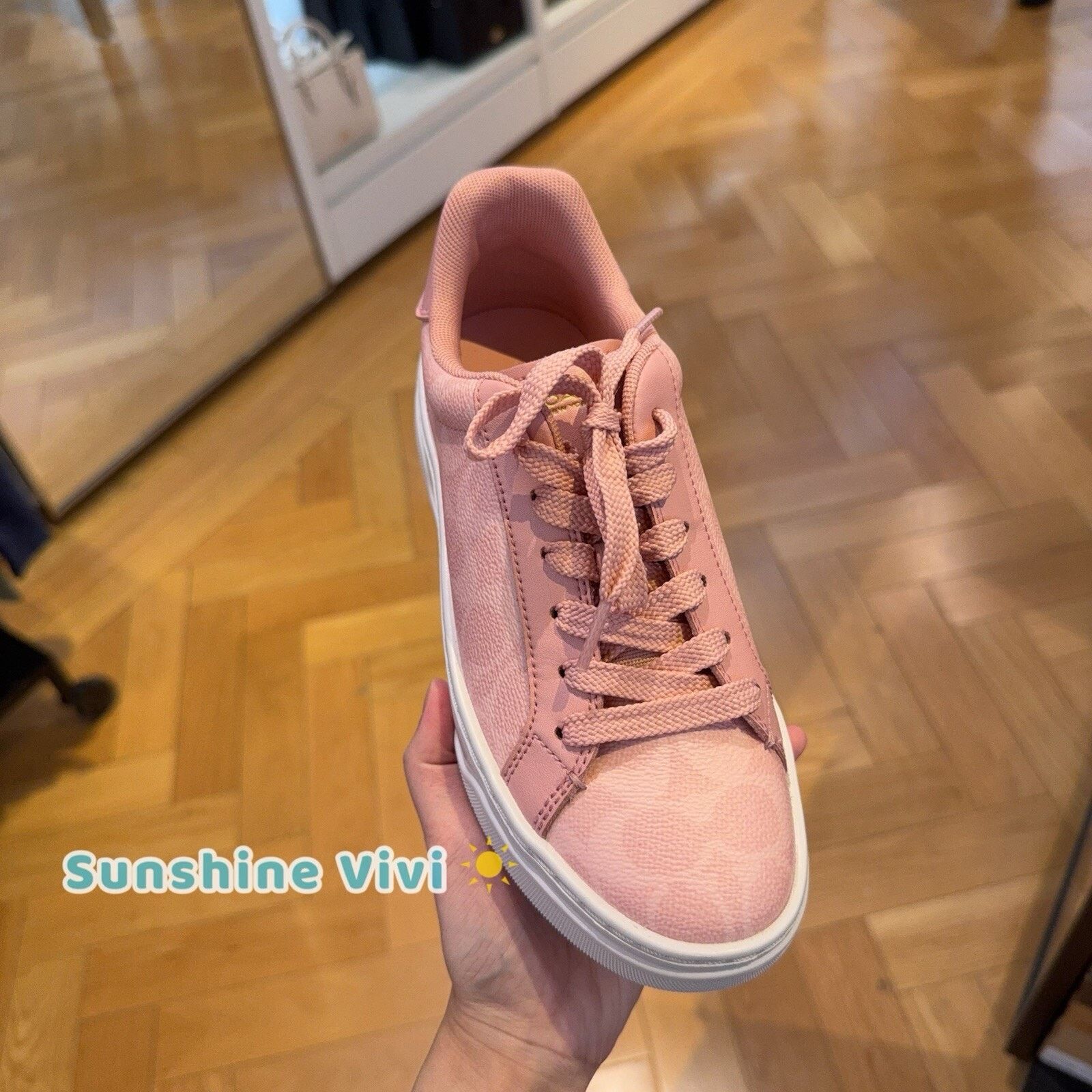 Coach NEW Coach High Line Sneaker Woman CBT39 Powder Pink Size 9.5 Size US 9.5 / IT 39.5 - 2 Thumbnail