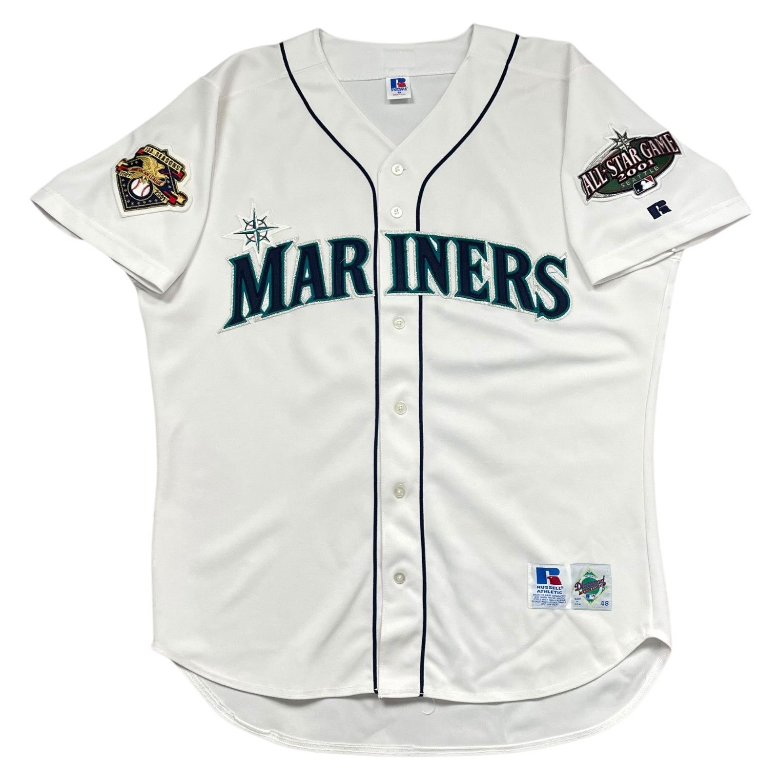 MLB SEATTLE MARINERS RUSSELL ALL STAR GAME 2001 AUTHENTIC JERSEY Size US XL / EU 56 / 4 - 1 Thumbnail