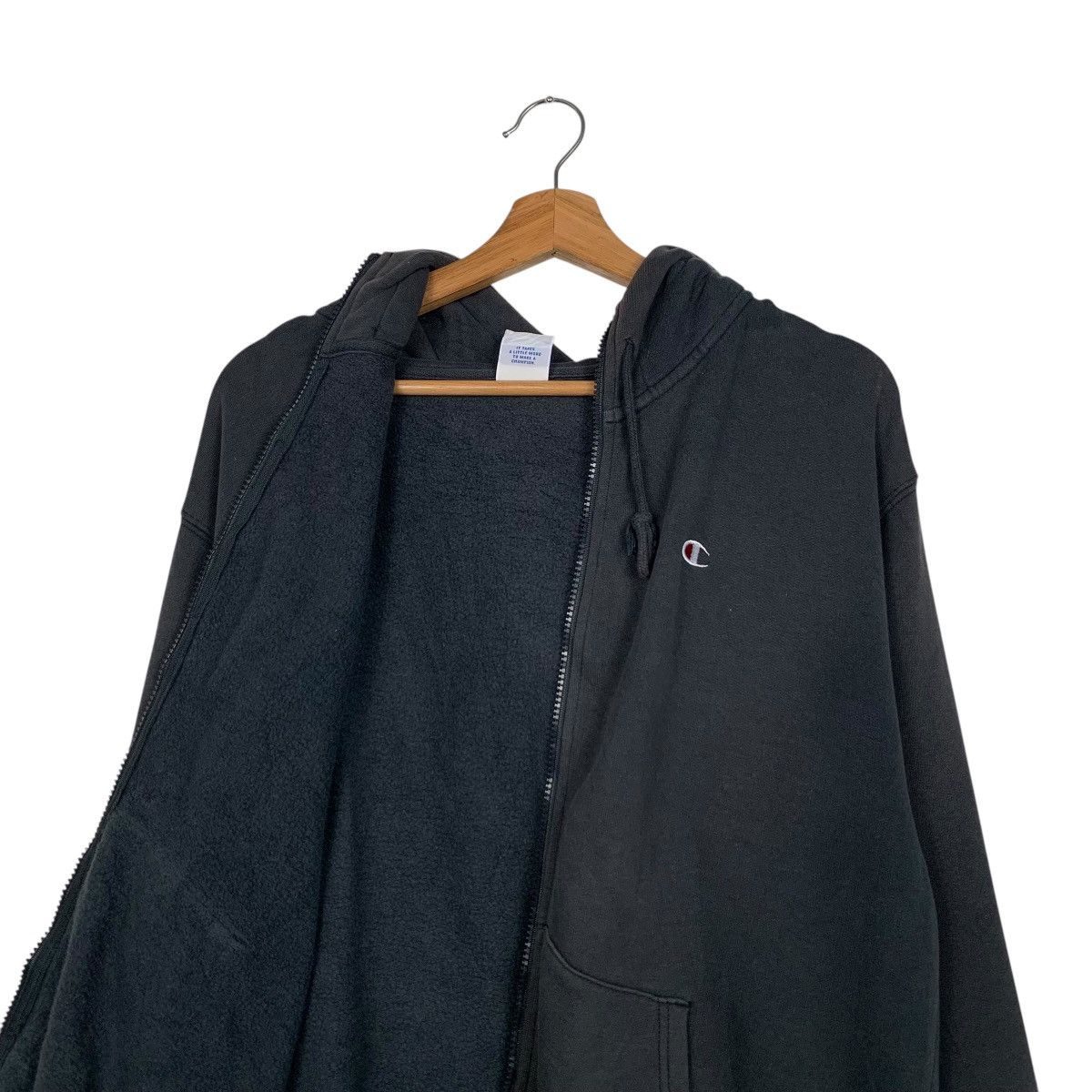 Champion CHAMPION Sun Burn Black Zipper Hoodies Sweatshirt #1726-C76 Size US L / EU 52-54 / 3 - 12 Thumbnail