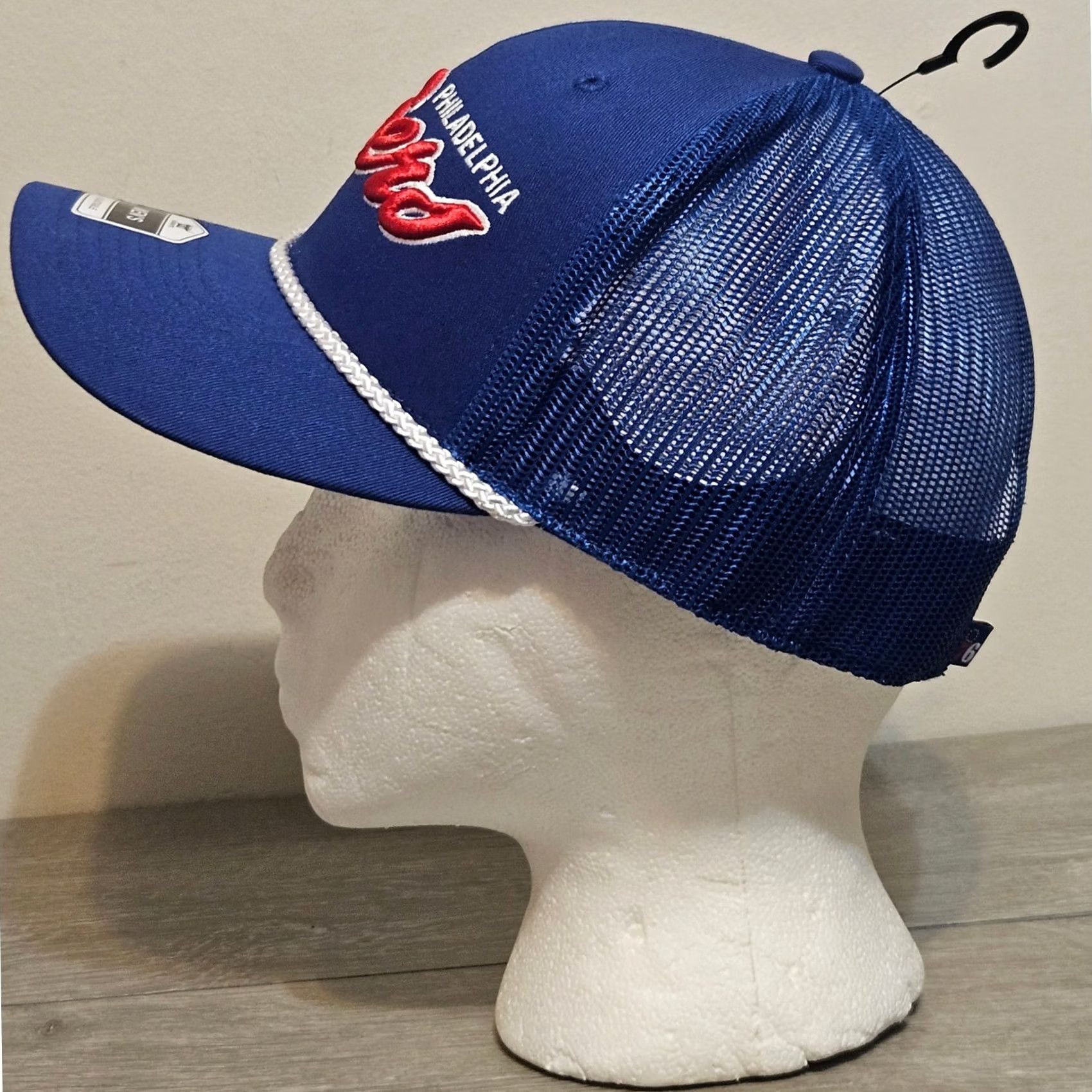 NBA NBA Philadelphia 76ers Trucker Cap Hat Adult OSFA Blue Snapback Fan Favorite NWT Size ONE SIZE - 3 Thumbnail