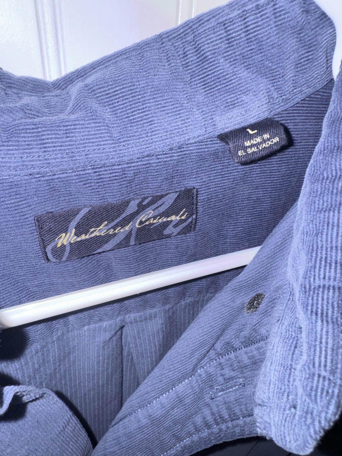 Other Men's Weathered Casuals Corduroy Button-Up Shirt, Size Large Size US L / EU 52-54 / 3 - 2 Thumbnail