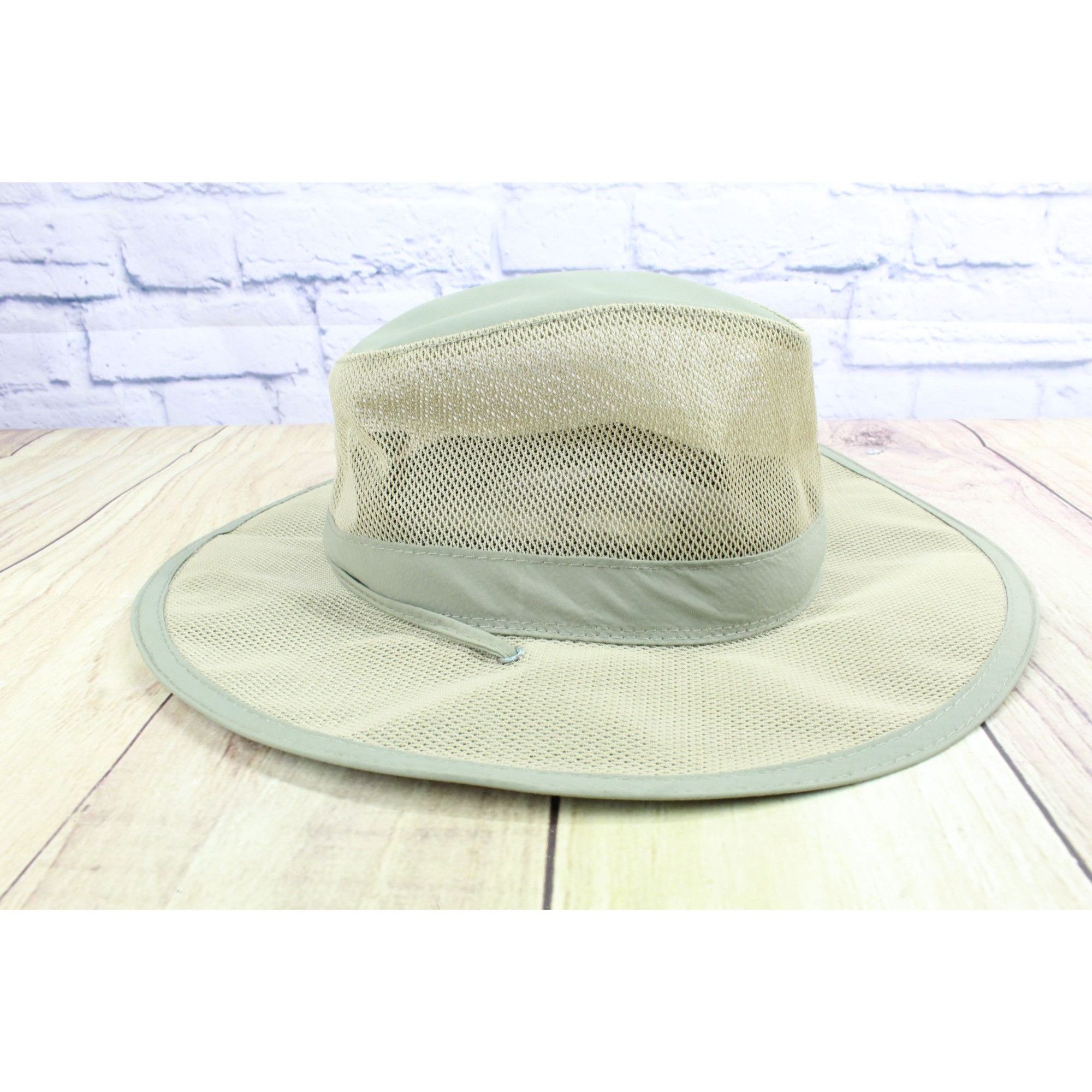 Other Dorfman Pacific Mesh Khaki Wide Brim Safari Hat Size ONE SIZE - 5 Thumbnail