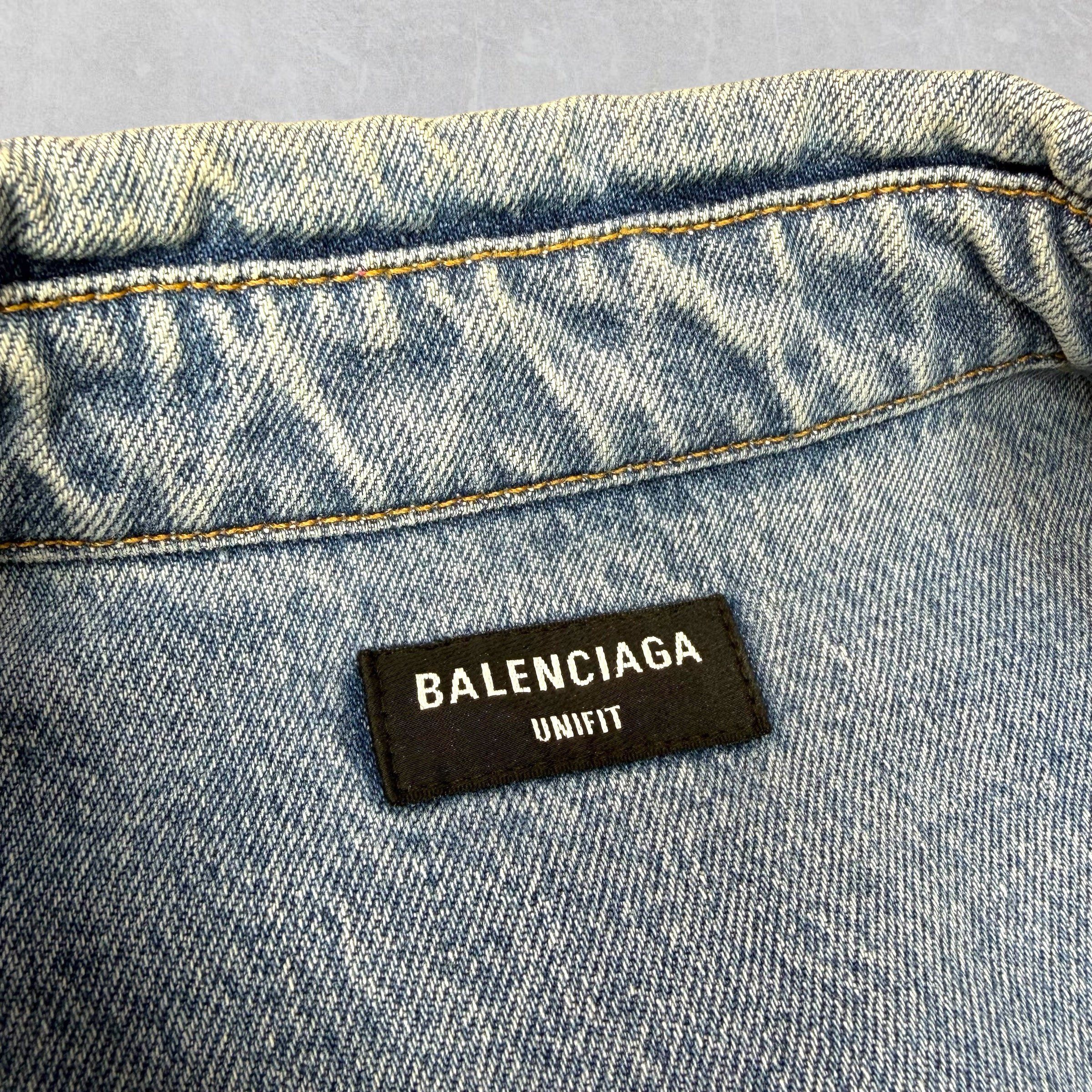 Balenciaga Balenciaga Oversized Denim Western Vest XS (XL) Size US XL / EU 56 / 4 - 4 Thumbnail
