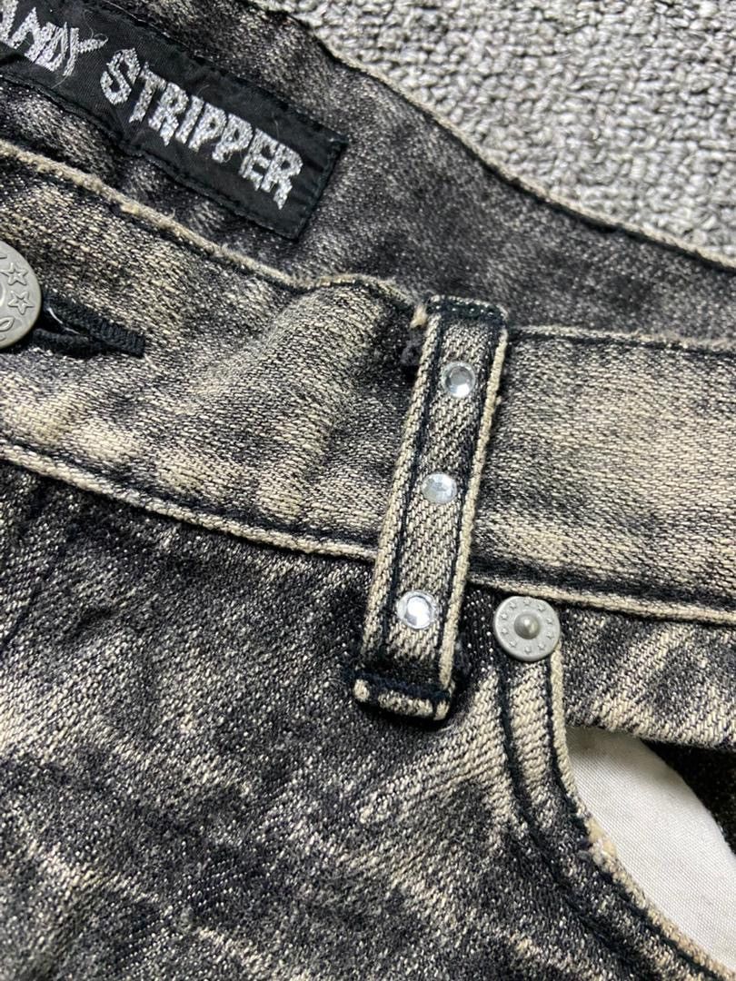 Japanese Brand Candy Stripper Brand Distressed Ripped Jeans (184) Size US 33 - 10 Thumbnail