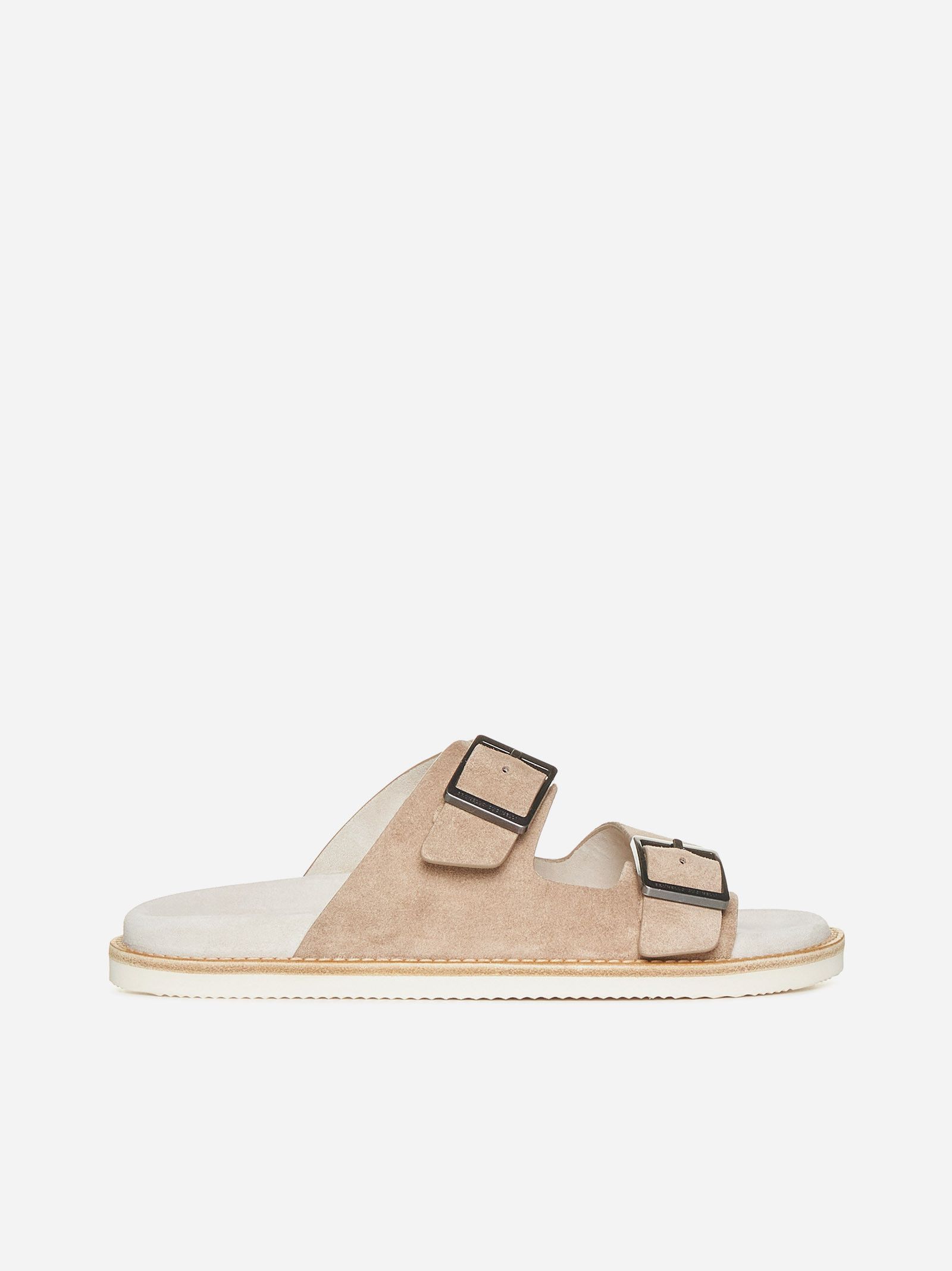 image of Brunello Cucinelli O1W1Db10424 Slipper In Beige, Men's (Size 9)