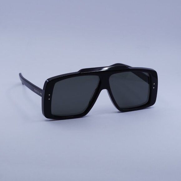 Gucci Gucci GG1369S 001 Sunglasses Black Square Frame, Grey Lenses Size ONE SIZE - 5 Thumbnail