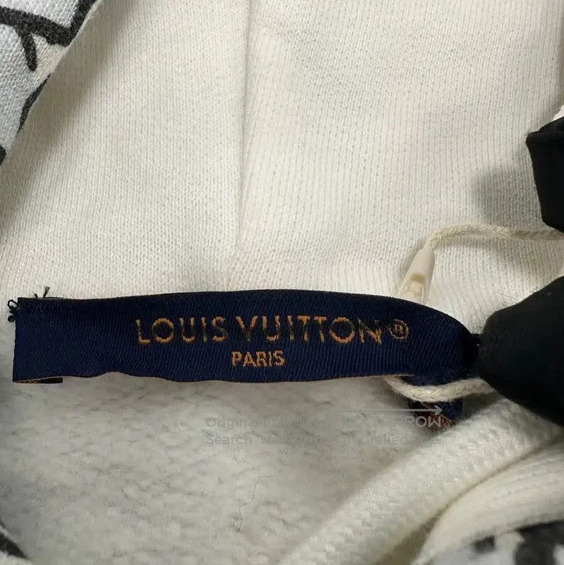 Louis Vuitton Louis Vuitton White Cotton Print Women's Hoodie . Size S / US 4 / IT 40 - 3 Thumbnail