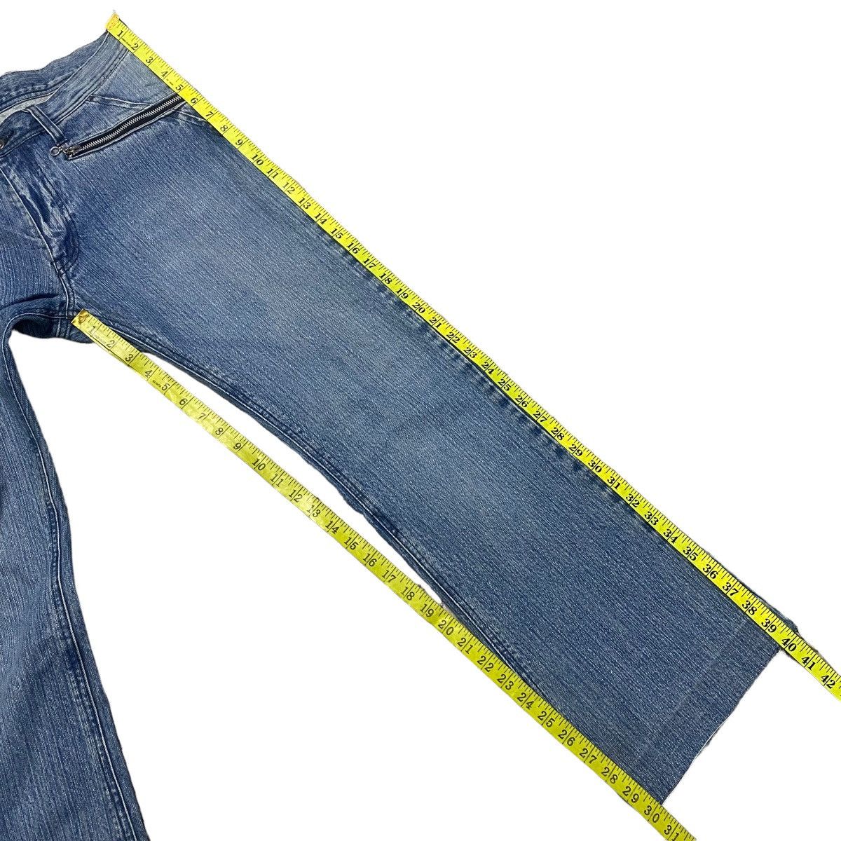If Six Was Nine RUPERT THE DIFFERENCE Denim Flare Jeans Snake Patch Size US 32 / EU 48 - 21 Thumbnail