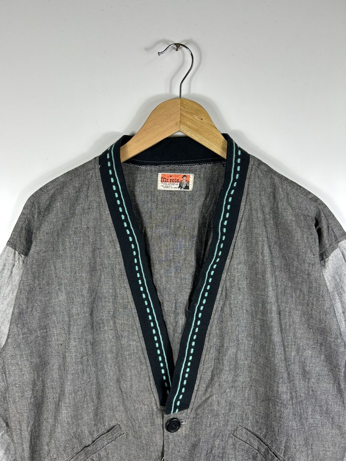 Japanese Brand × Vintage ⚡️Vintage Mr.Rois Button Bomber Jacket Size US M / EU 48-50 / 2 - 4 Thumbnail